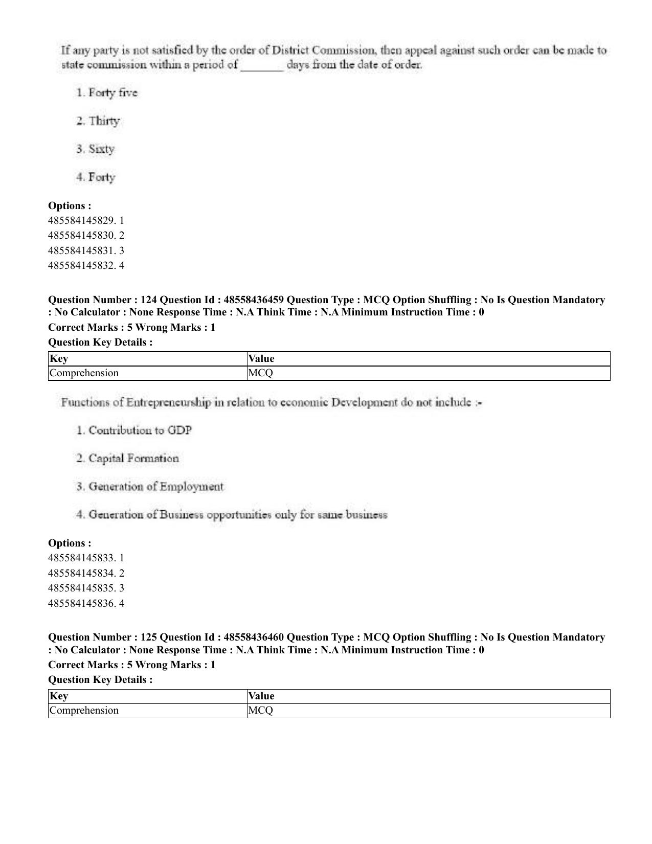 CUET 2023 English Tibetan Shift 3 Question Papers  - Page 121