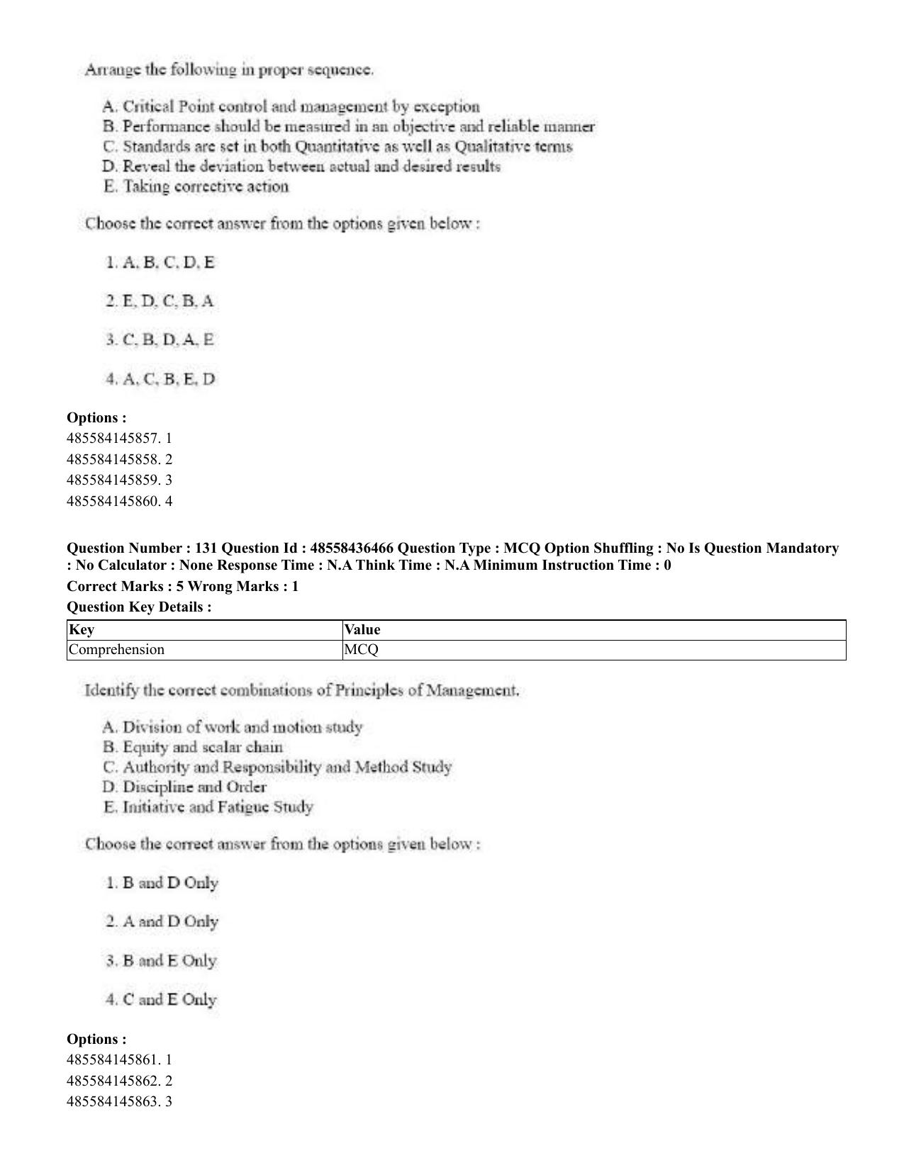 CUET 2023 English Tibetan Shift 3 Question Papers  - Page 125