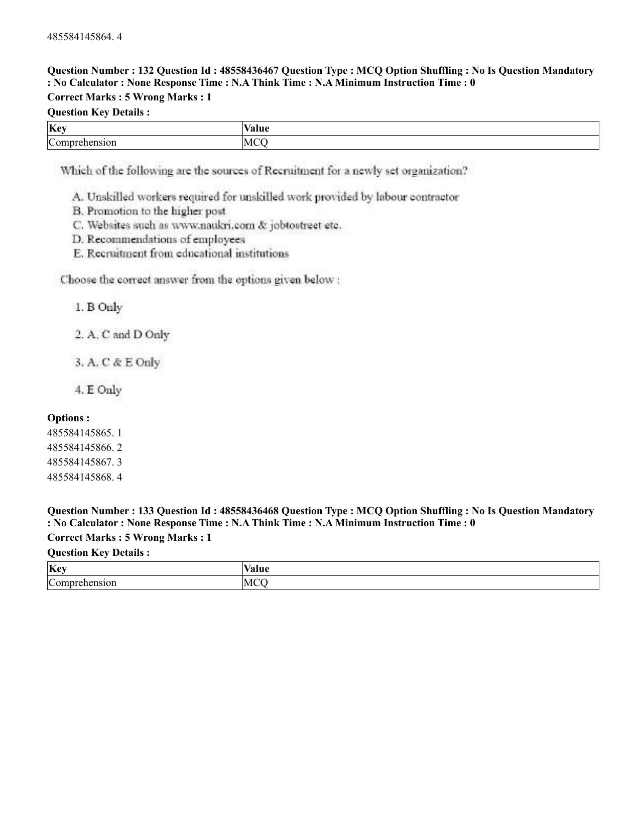 CUET 2023 English Tibetan Shift 3 Question Papers  - Page 126