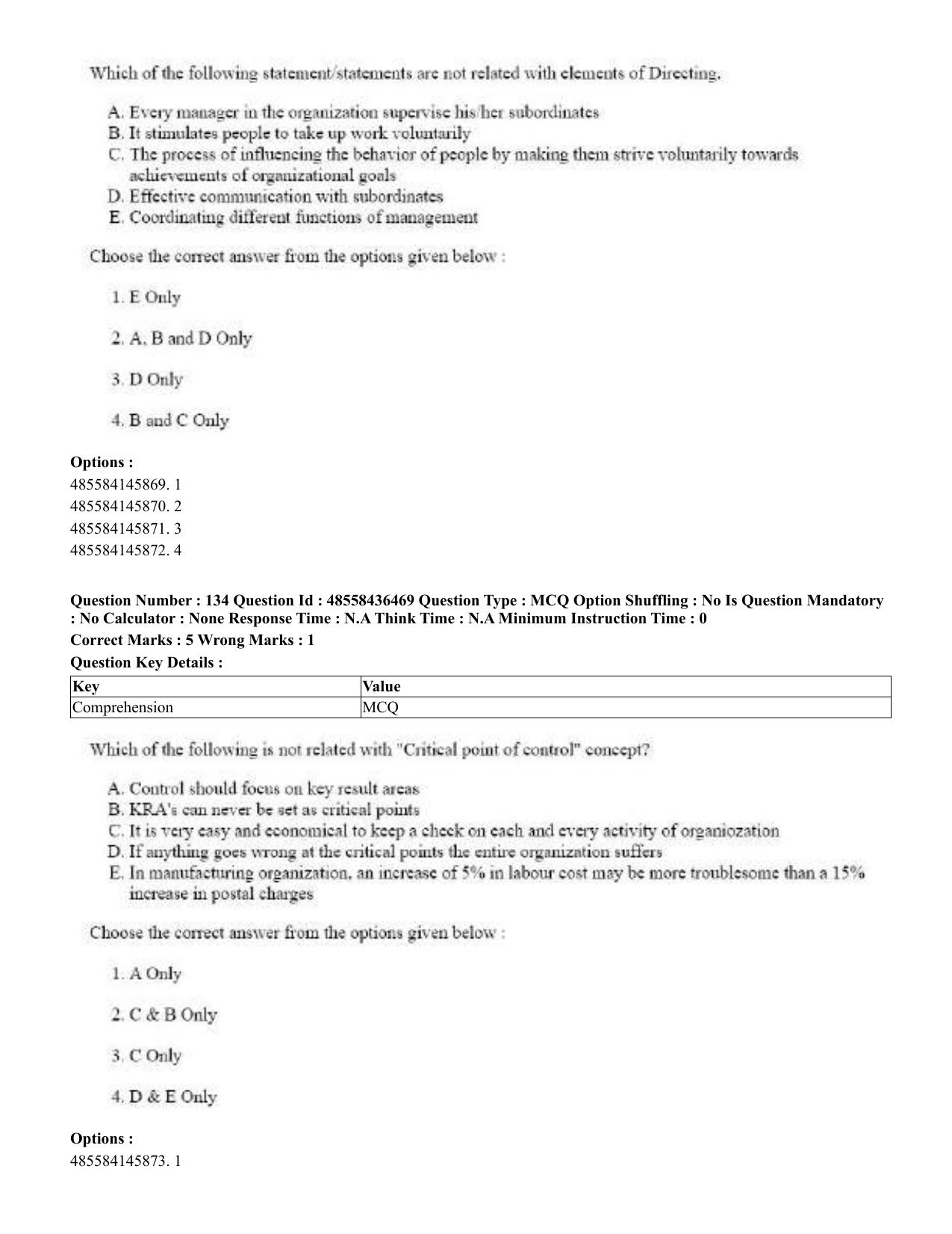 CUET 2023 English Tibetan Shift 3 Question Papers  - Page 127