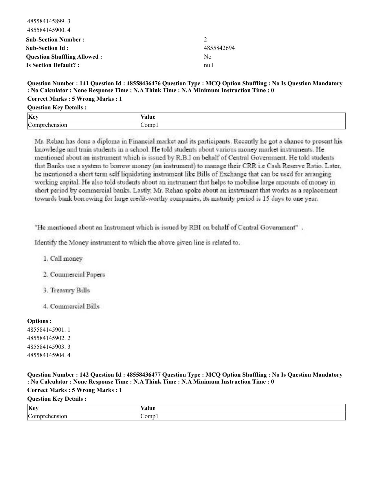 CUET 2023 English Tibetan Shift 3 Question Papers  - Page 132