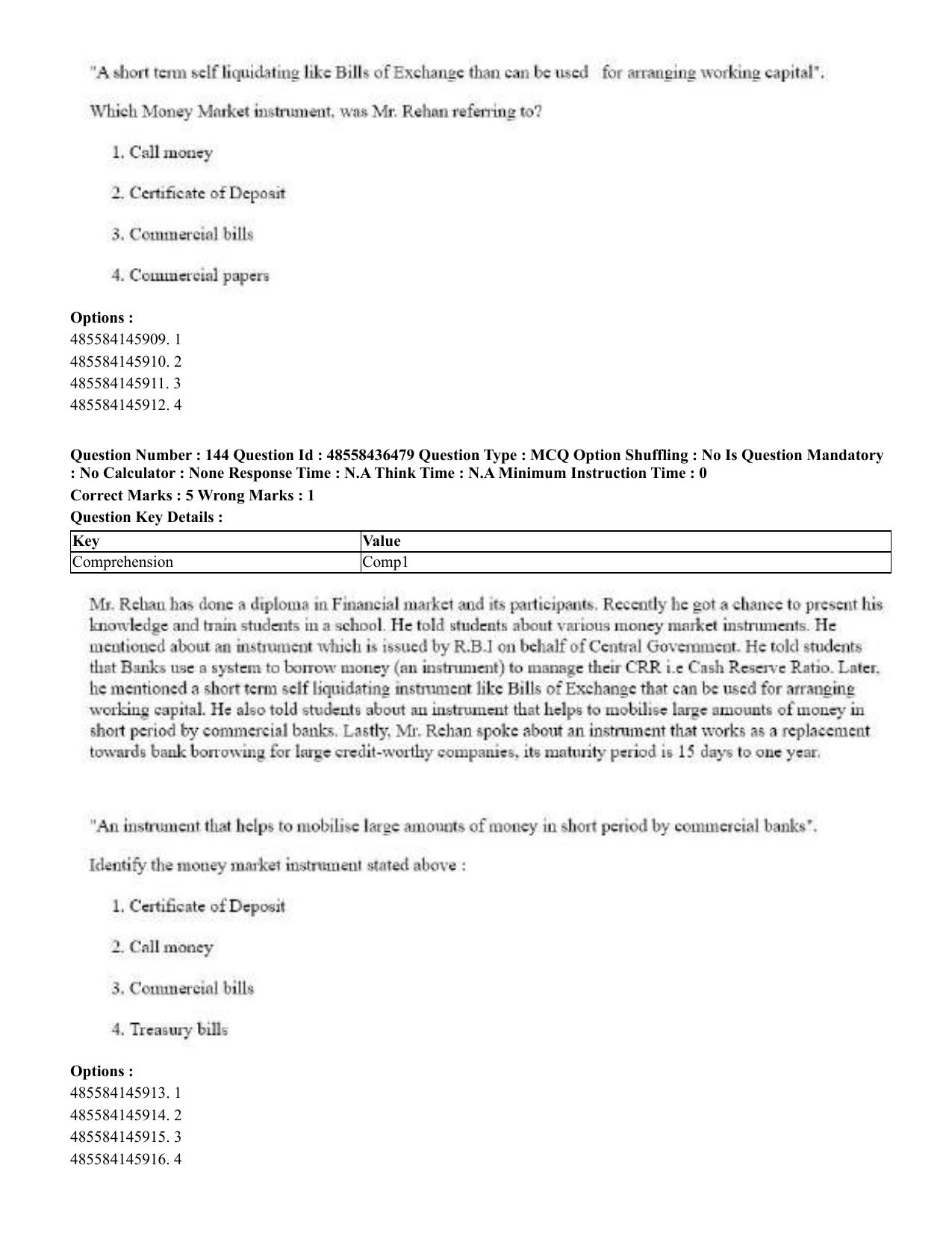 CUET 2023 English Tibetan Shift 3 Question Papers  - Page 134