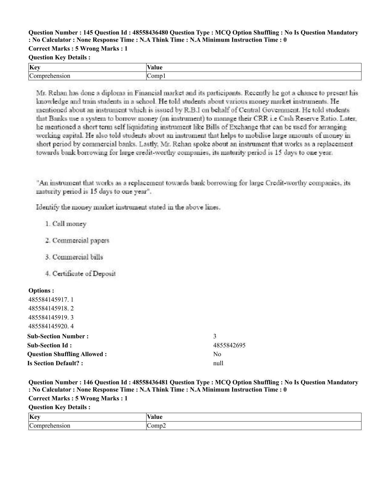 CUET 2023 English Tibetan Shift 3 Question Papers  - Page 135