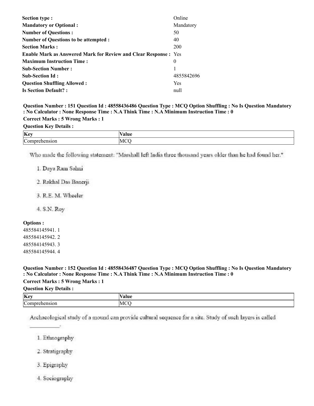 CUET 2023 English Tibetan Shift 3 Question Papers  - Page 141