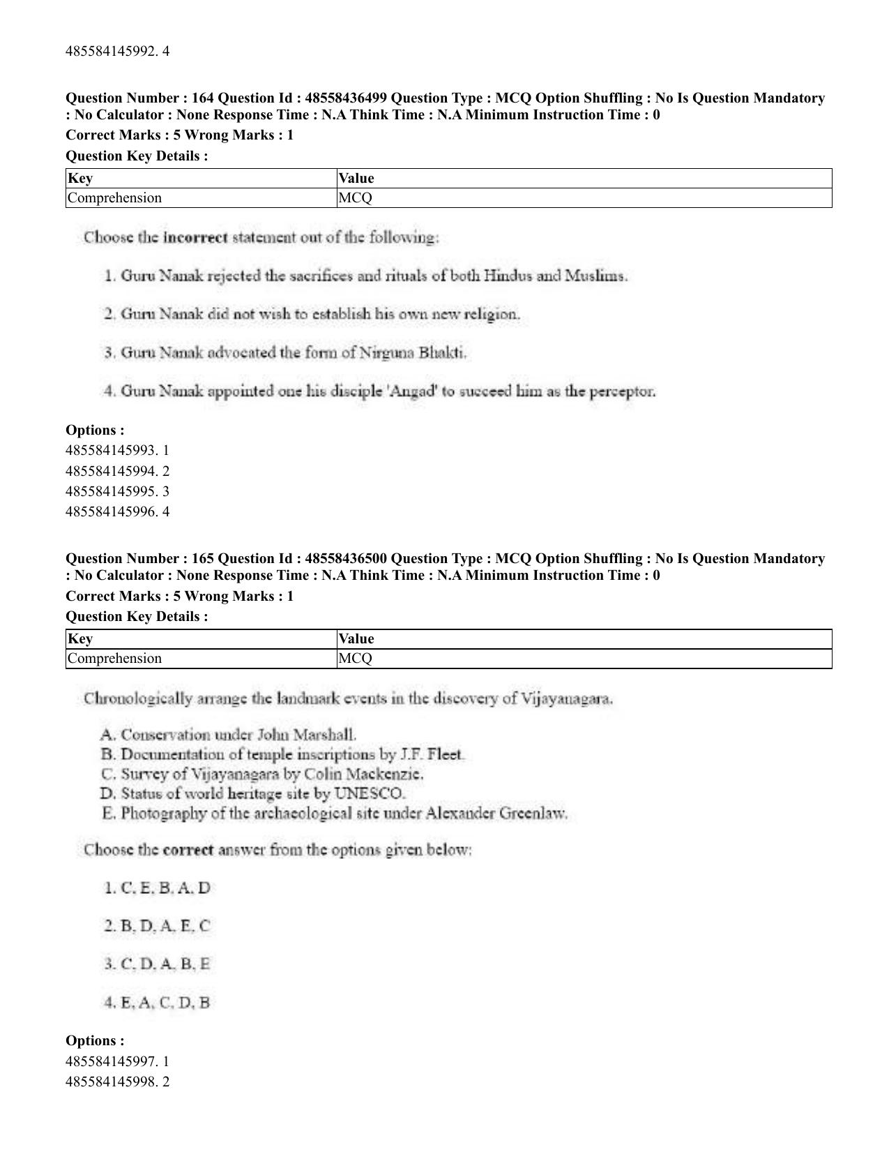 CUET 2023 English Tibetan Shift 3 Question Papers  - Page 148