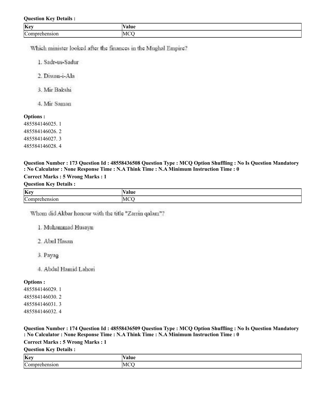 CUET 2023 English Tibetan Shift 3 Question Papers  - Page 152