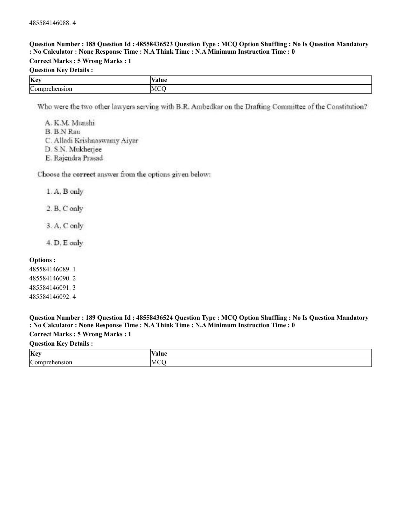 CUET 2023 English Tibetan Shift 3 Question Papers  - Page 160