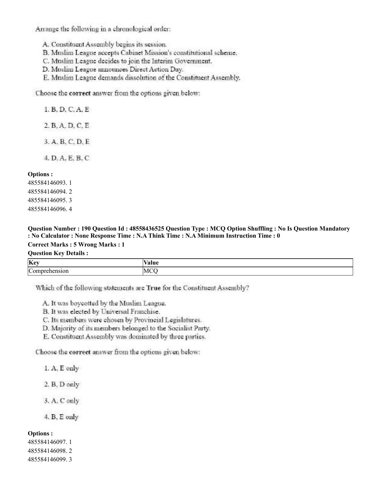 CUET 2023 English Tibetan Shift 3 Question Papers  - Page 161