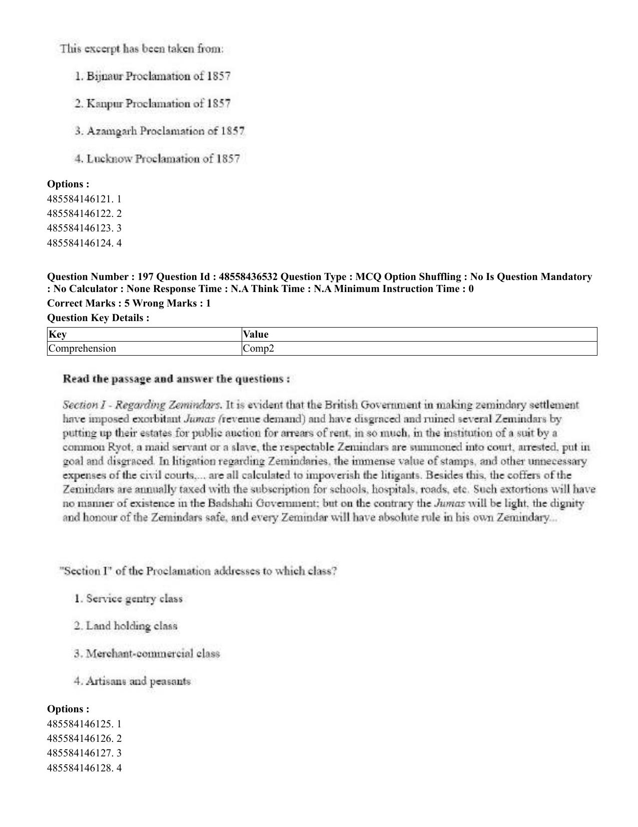 CUET 2023 English Tibetan Shift 3 Question Papers  - Page 166