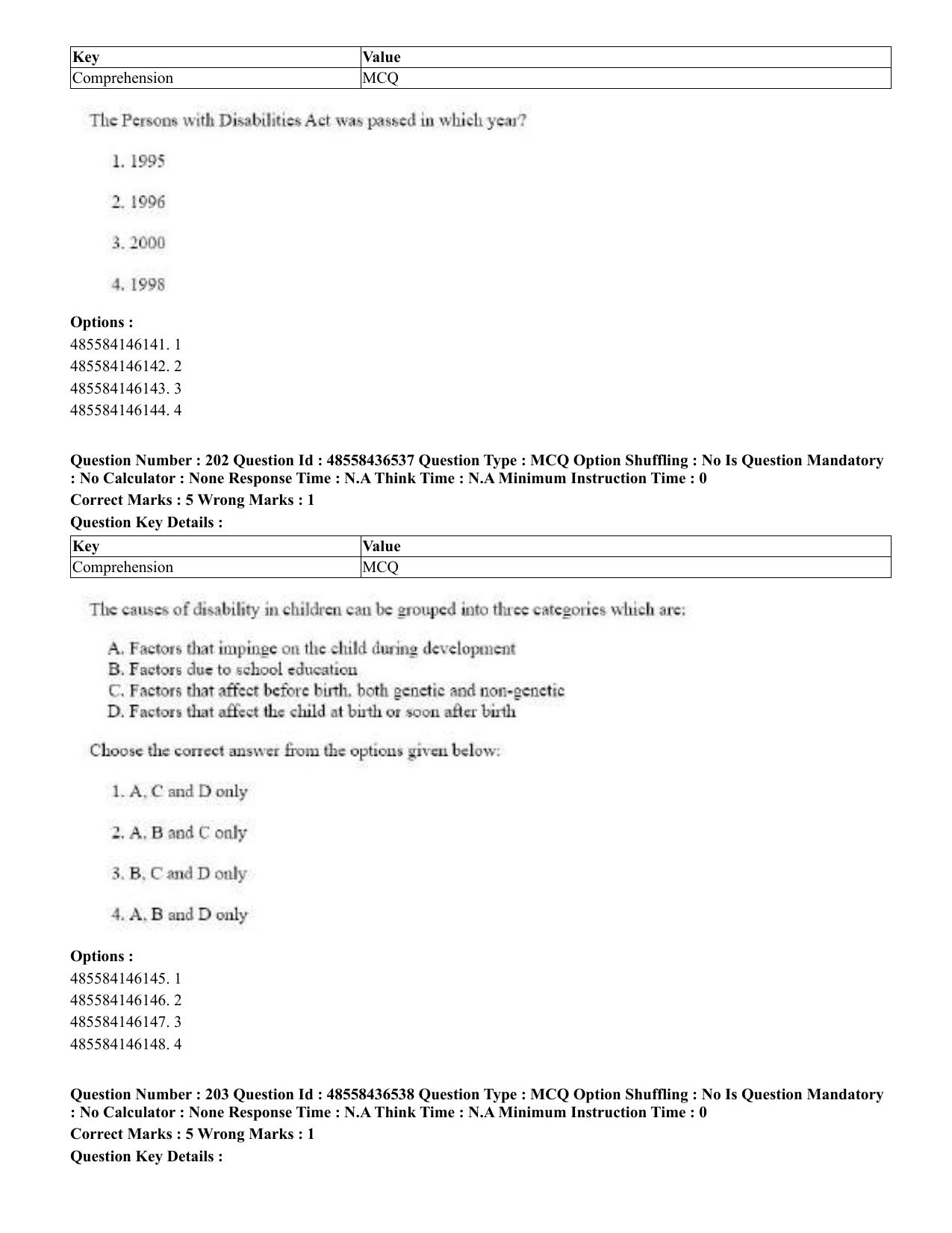 CUET 2023 English Tibetan Shift 3 Question Papers  - Page 170