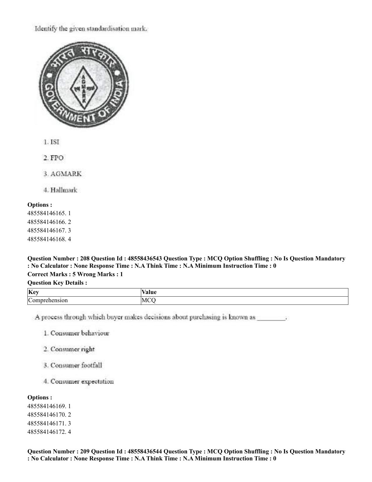 CUET 2023 English Tibetan Shift 3 Question Papers  - Page 173