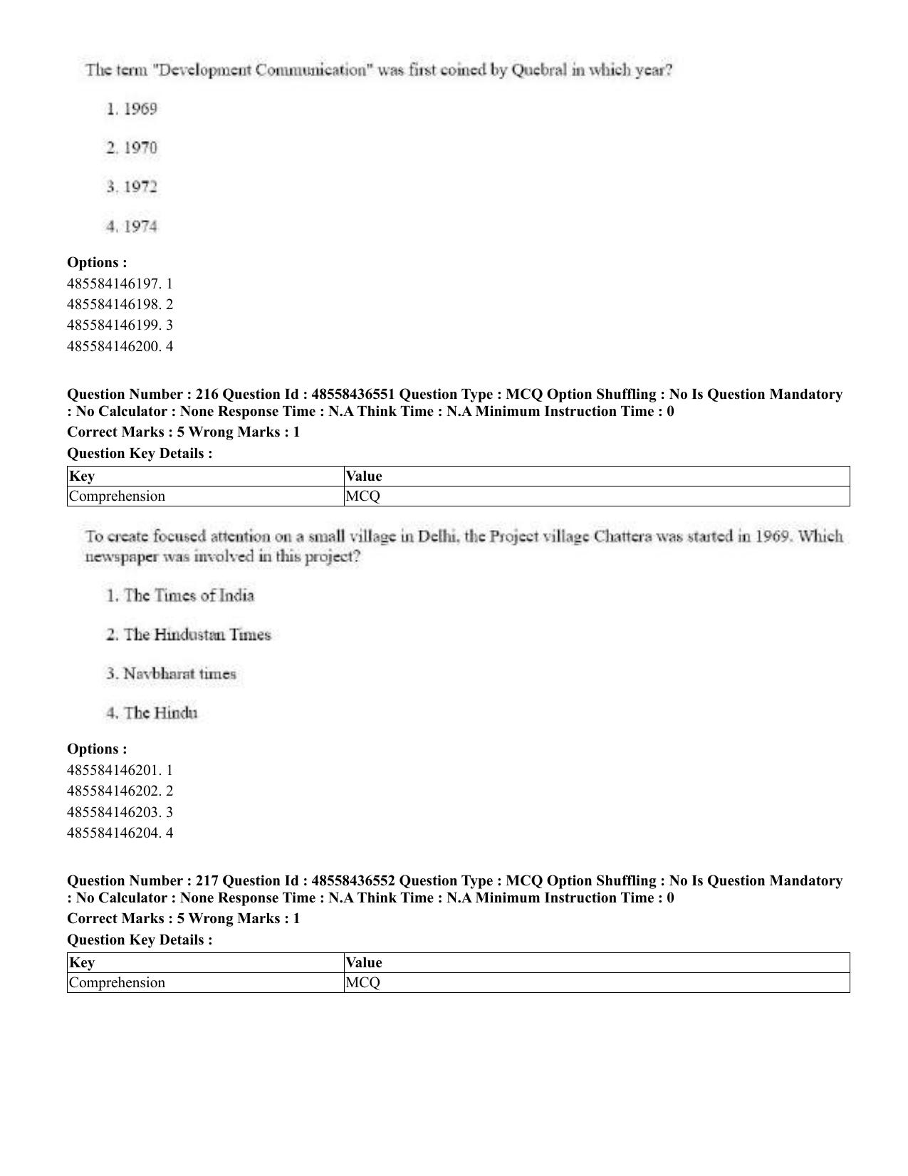 CUET 2023 English Tibetan Shift 3 Question Papers  - Page 177