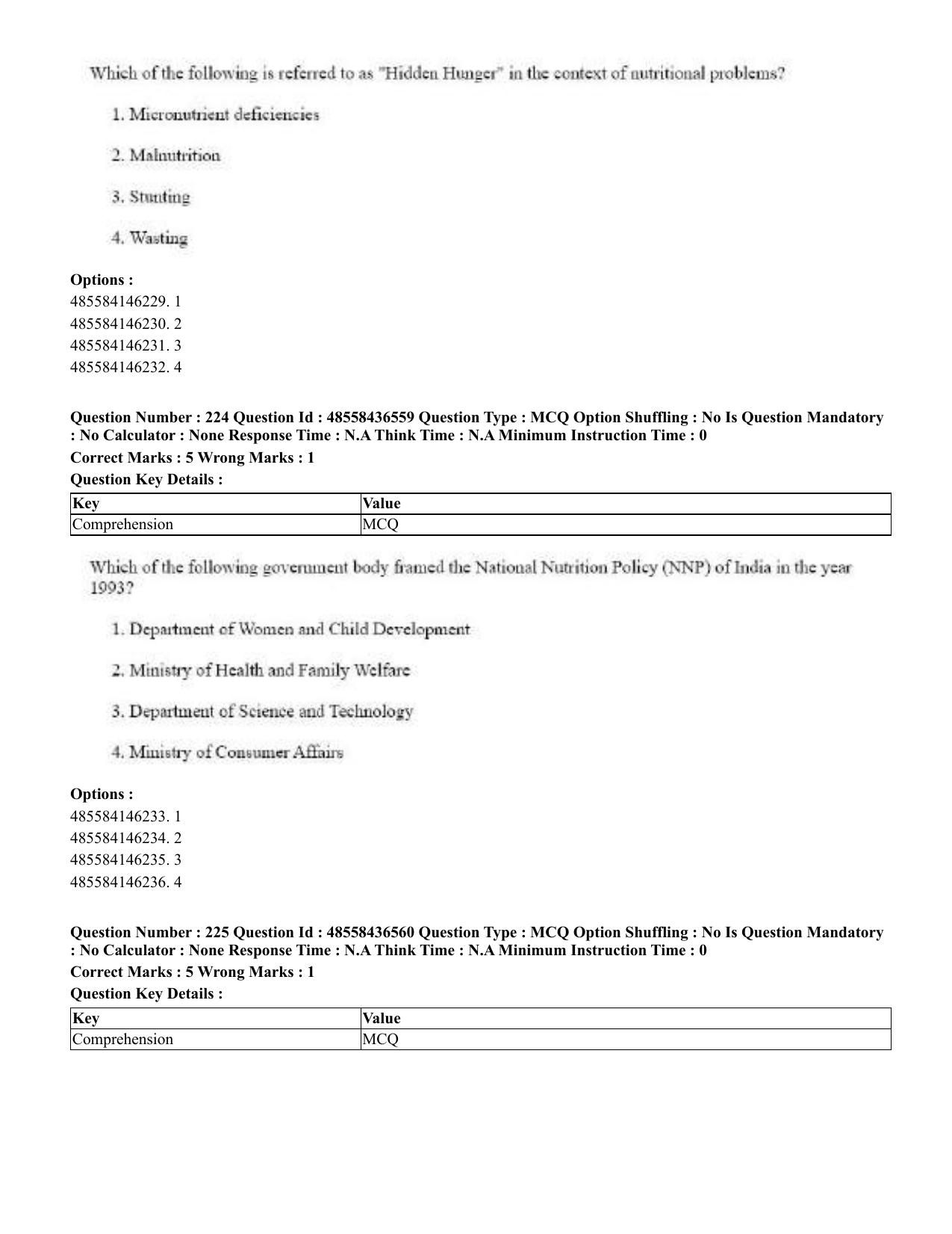 CUET 2023 English Tibetan Shift 3 Question Papers  - Page 181