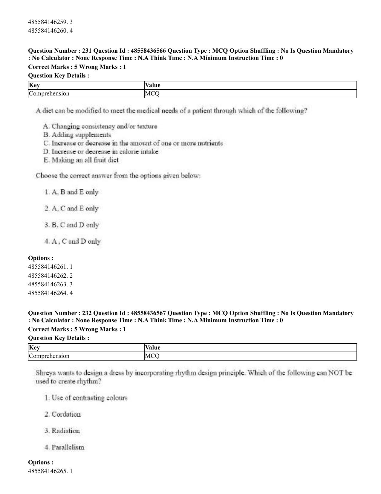 CUET 2023 English Tibetan Shift 3 Question Papers  - Page 185