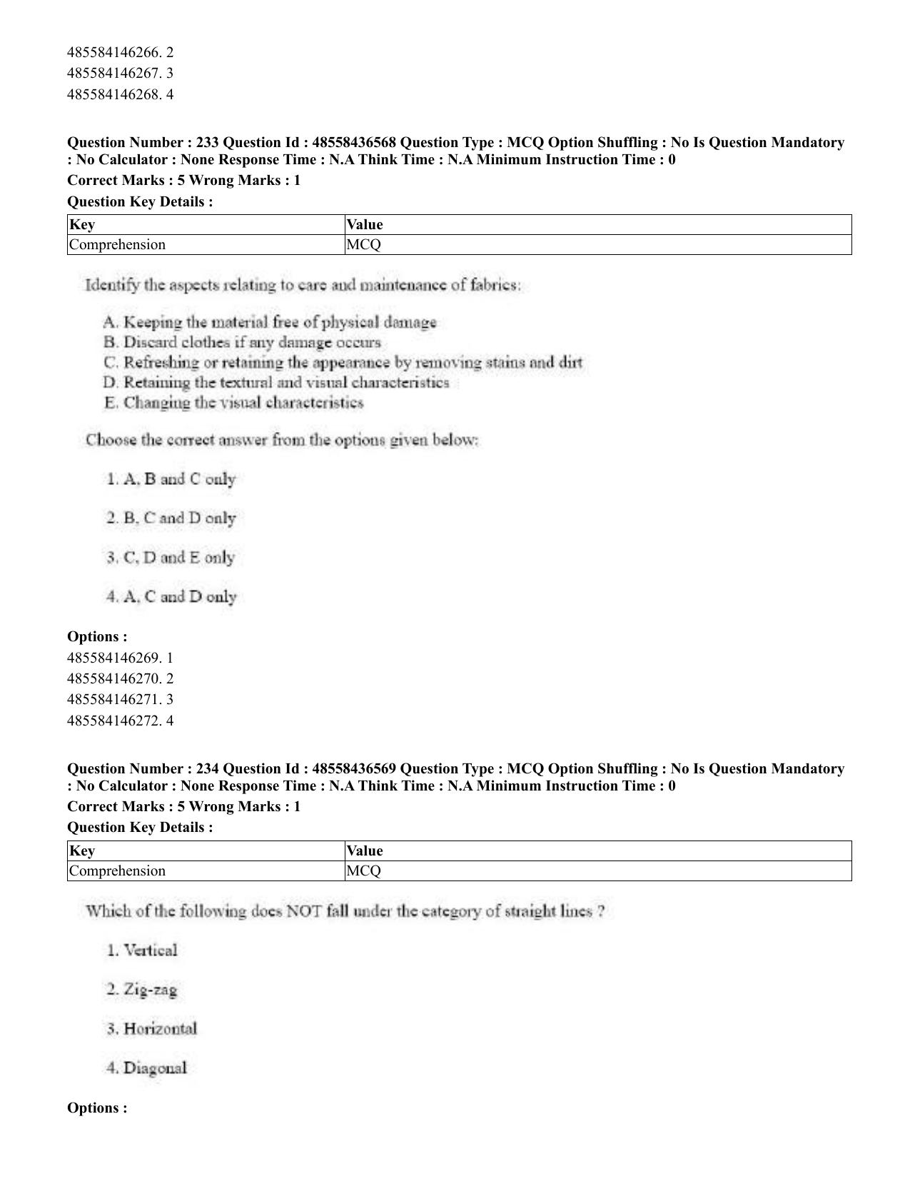 CUET 2023 English Tibetan Shift 3 Question Papers  - Page 186