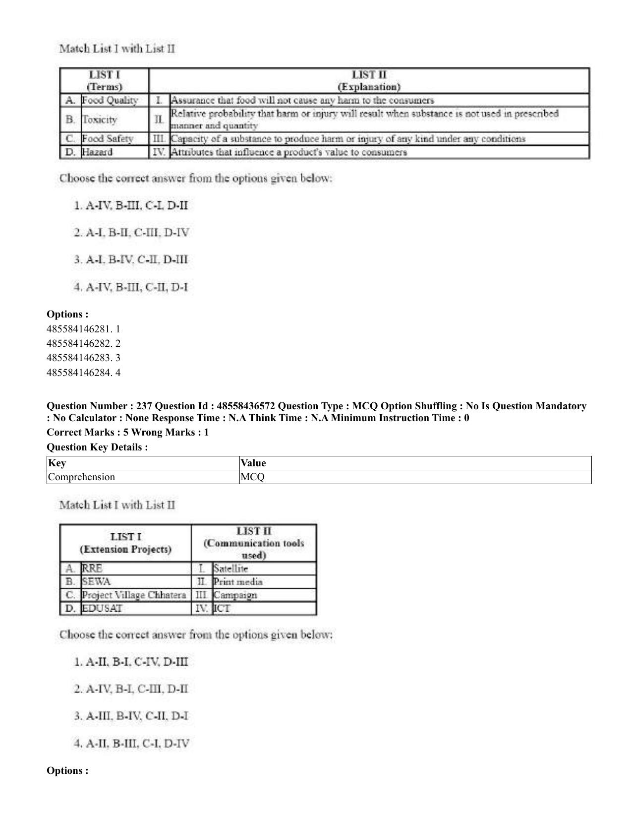 CUET 2023 English Tibetan Shift 3 Question Papers  - Page 188