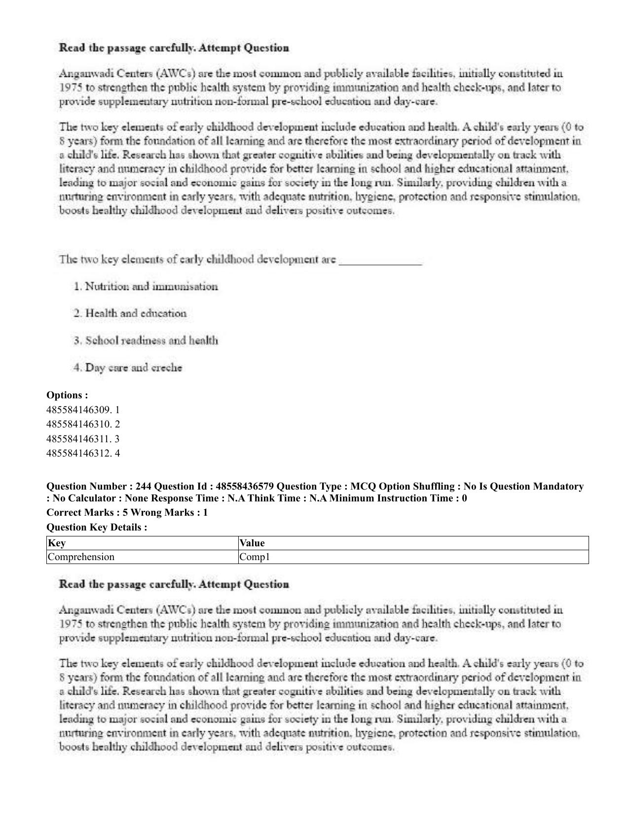 CUET 2023 English Tibetan Shift 3 Question Papers  - Page 193