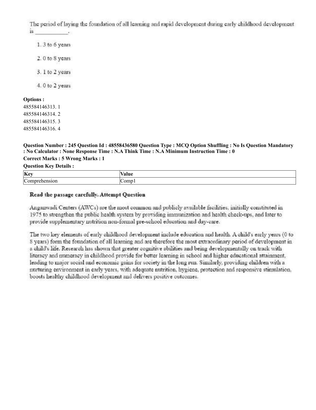 CUET 2023 English Tibetan Shift 3 Question Papers  - Page 194