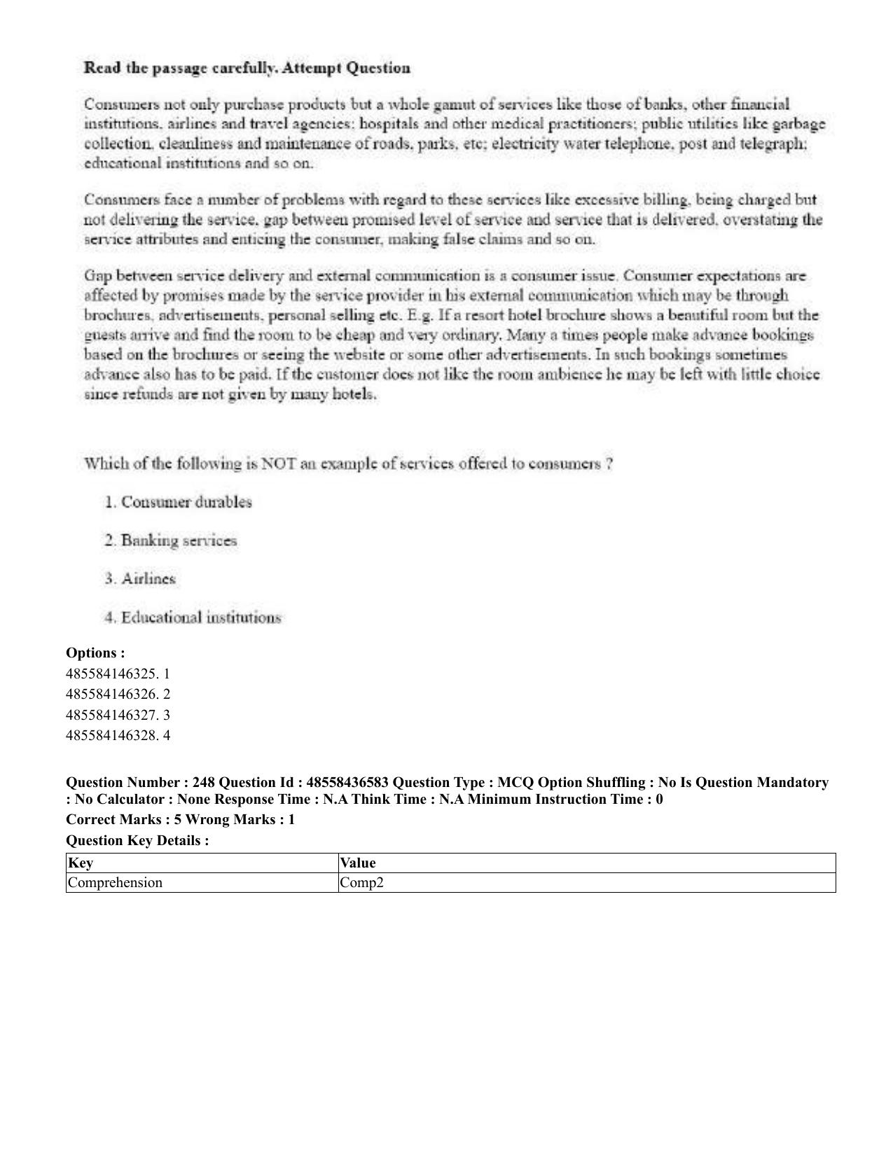 CUET 2023 English Tibetan Shift 3 Question Papers  - Page 197