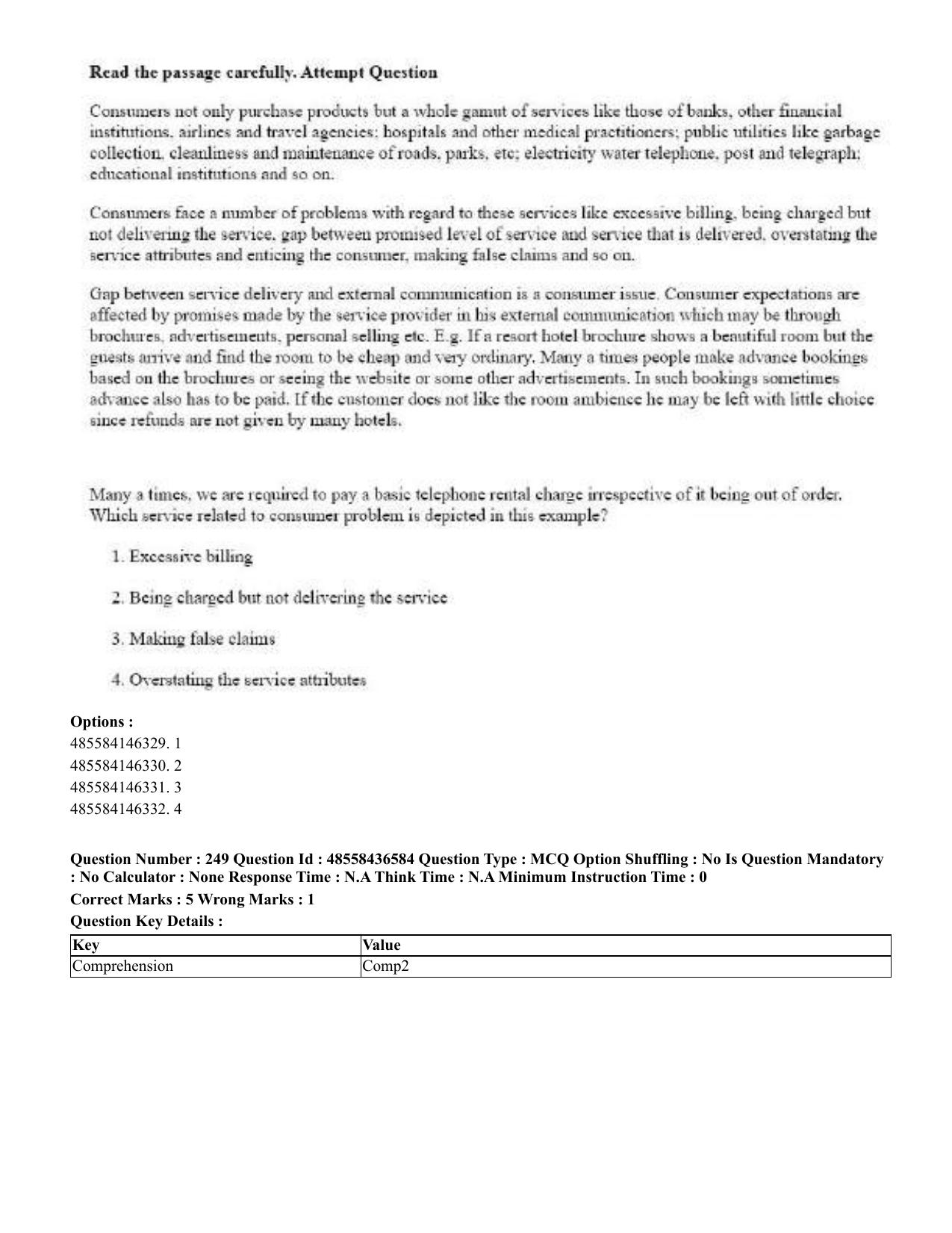 CUET 2023 English Tibetan Shift 3 Question Papers  - Page 198