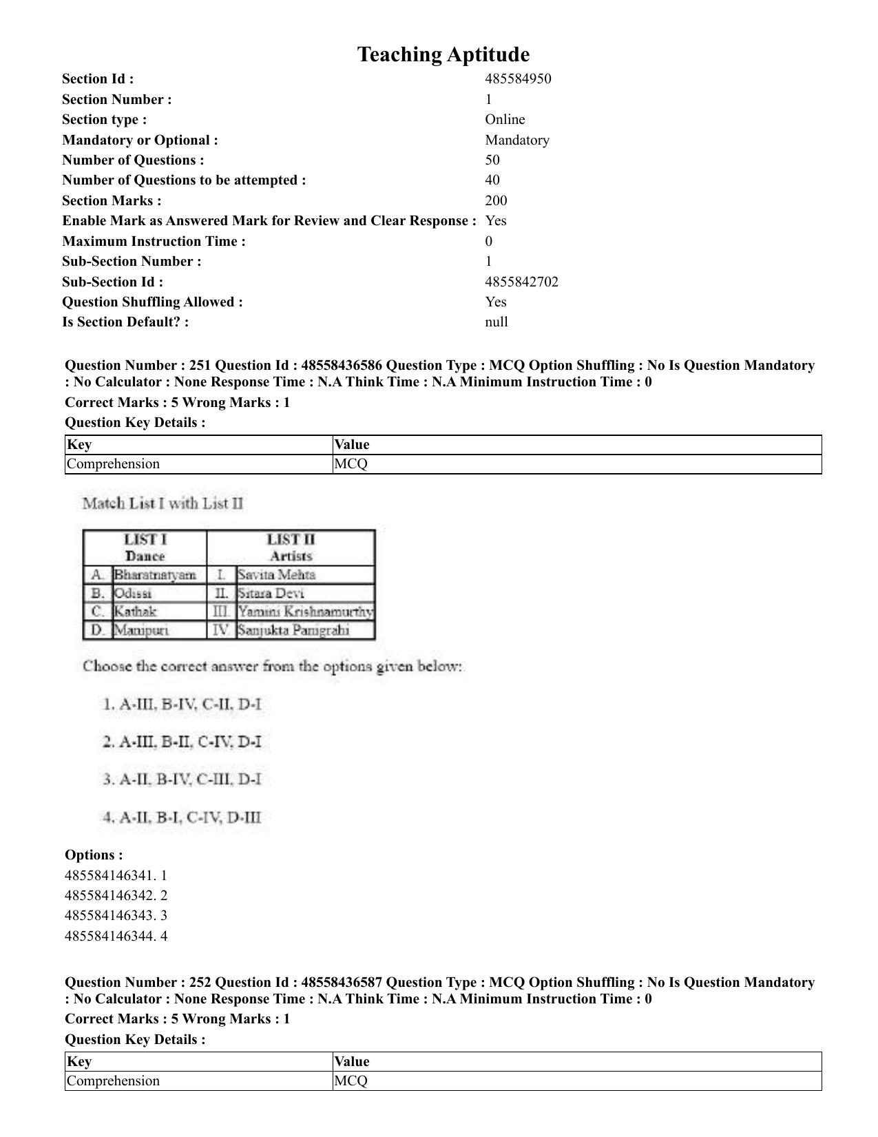CUET 2023 English Tibetan Shift 3 Question Papers  - Page 201