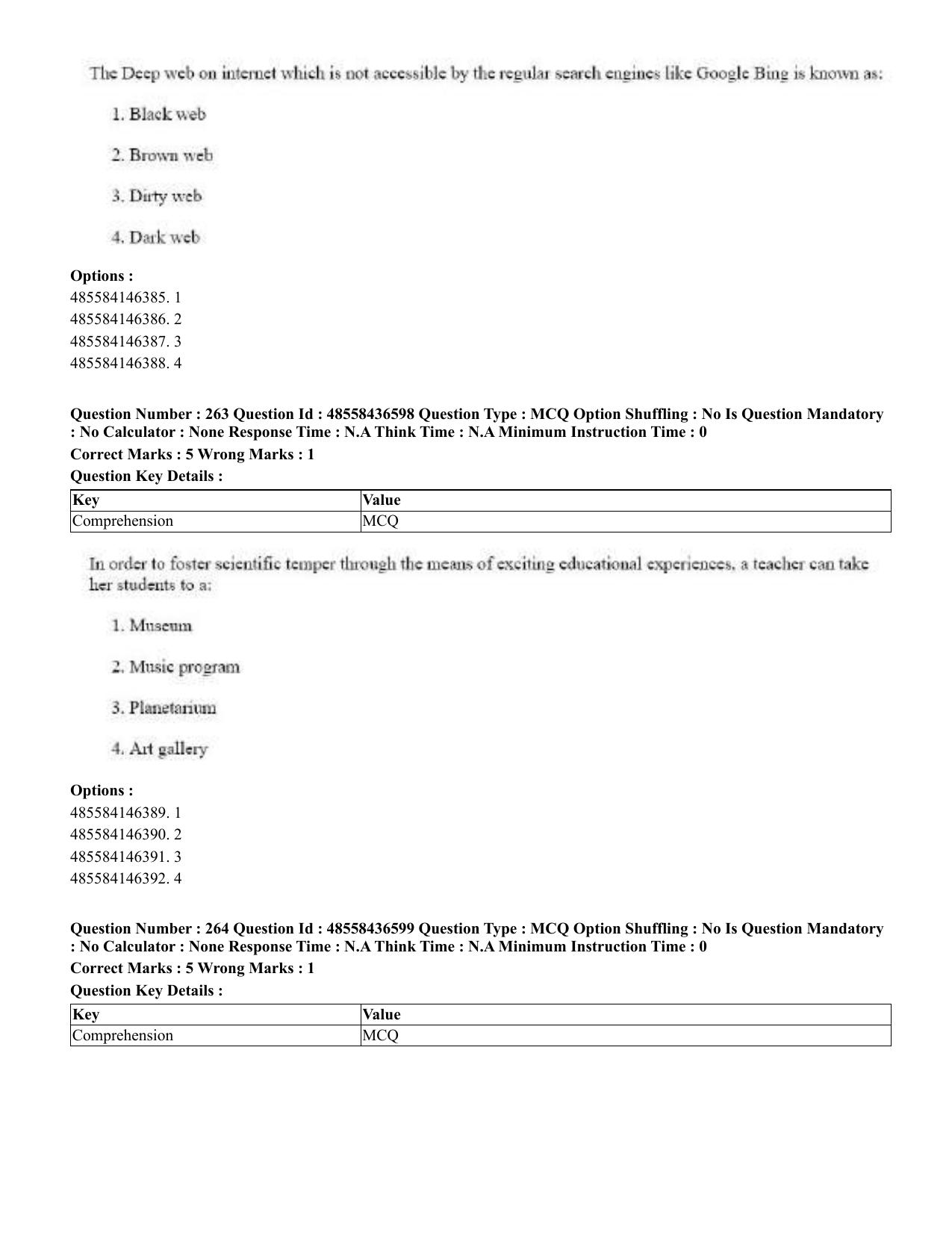 CUET 2023 English Tibetan Shift 3 Question Papers  - Page 207