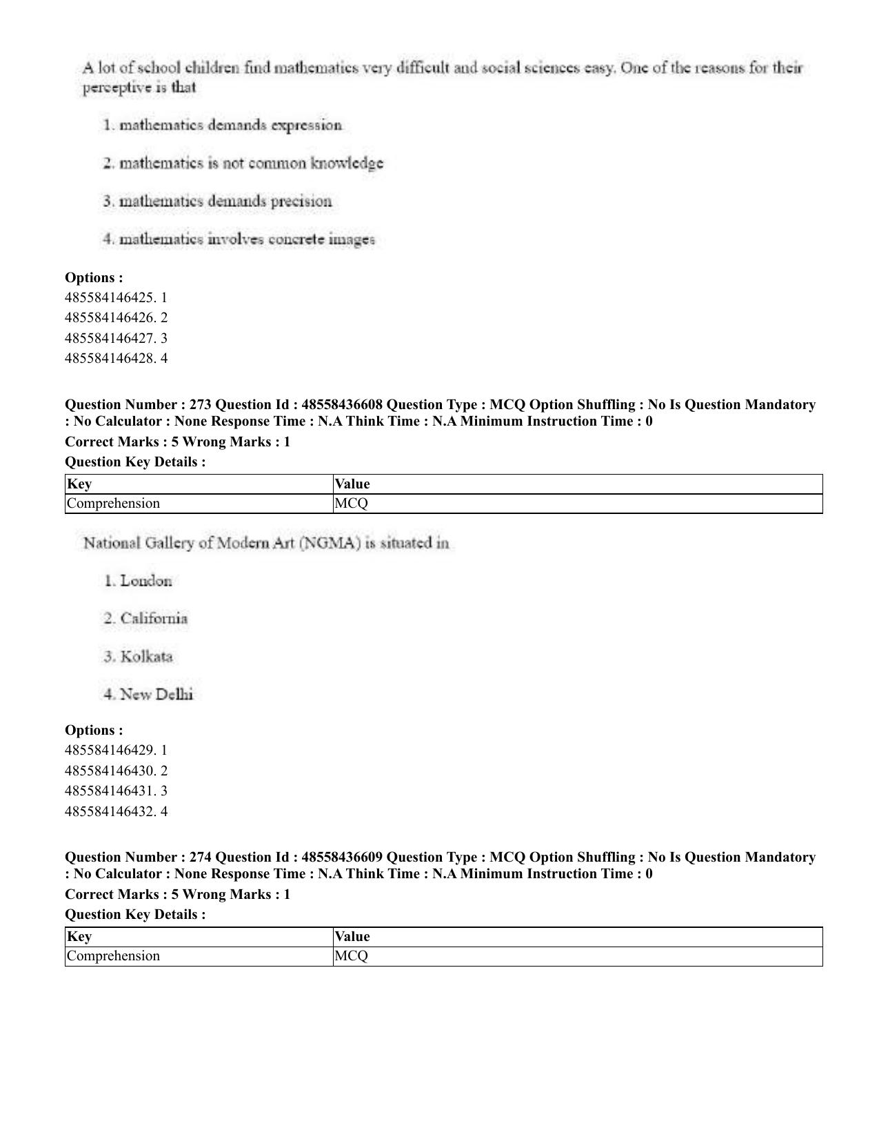 CUET 2023 English Tibetan Shift 3 Question Papers  - Page 212
