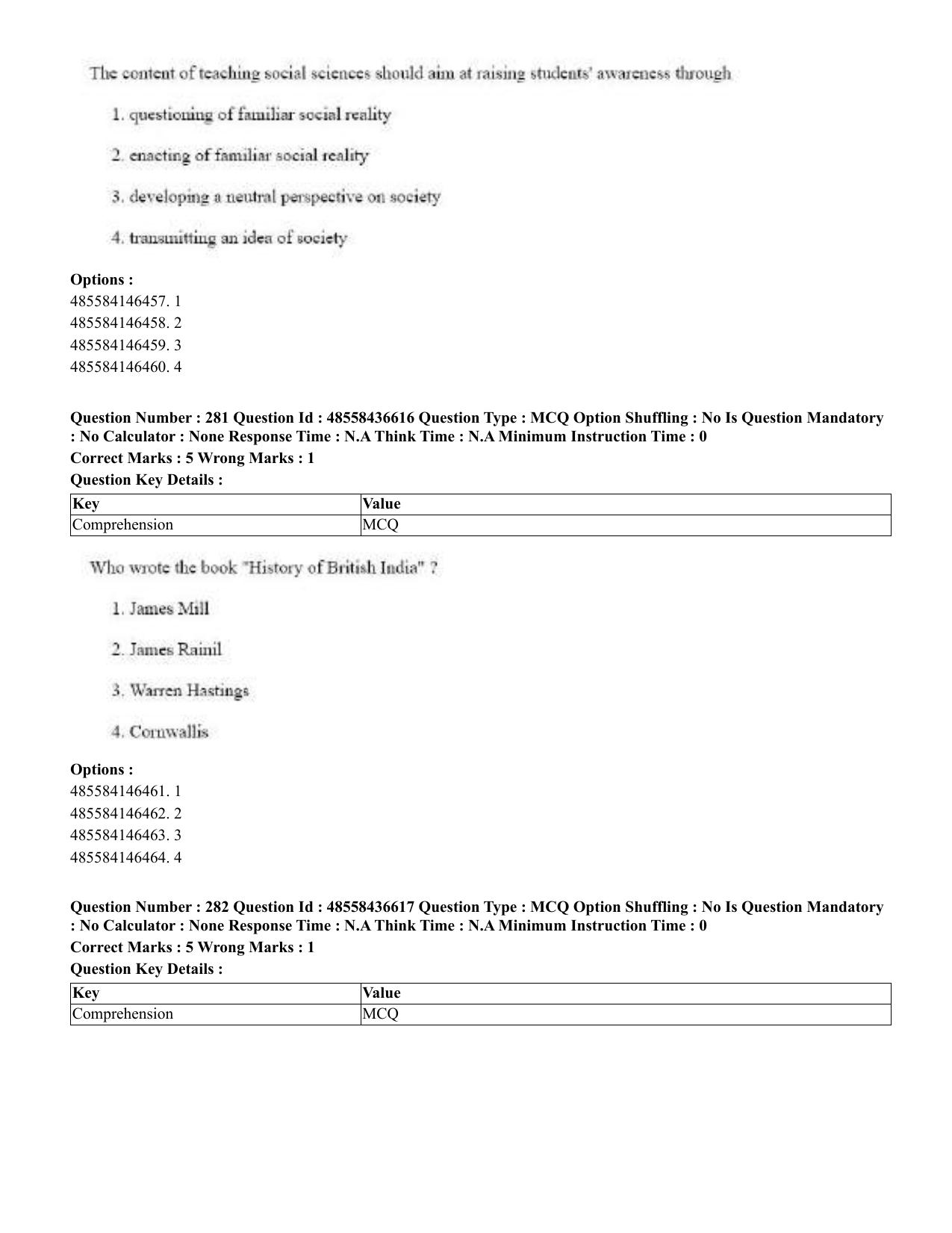CUET 2023 English Tibetan Shift 3 Question Papers  - Page 216