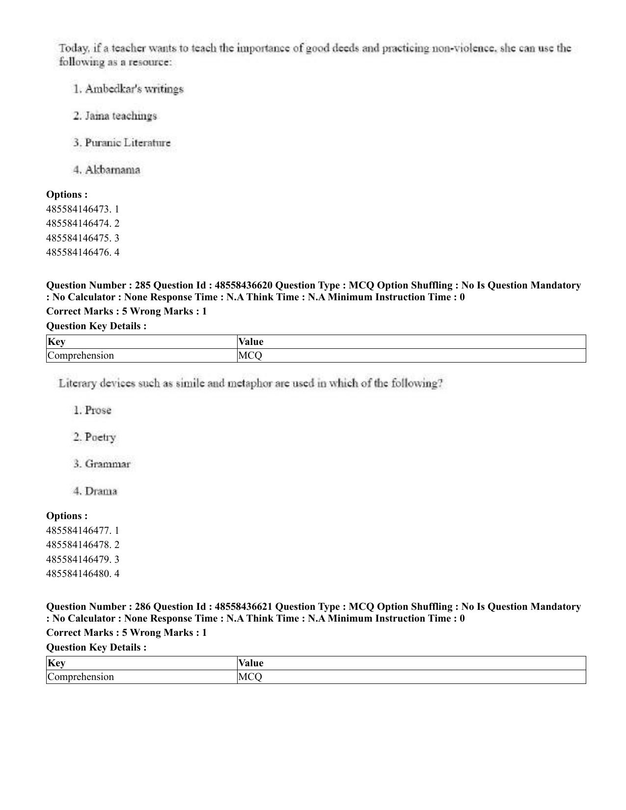CUET 2023 English Tibetan Shift 3 Question Papers  - Page 218