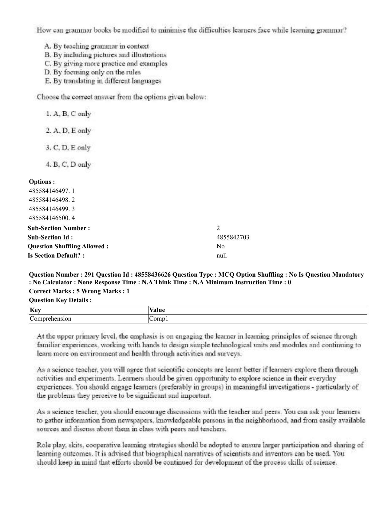 CUET 2023 English Tibetan Shift 3 Question Papers  - Page 221