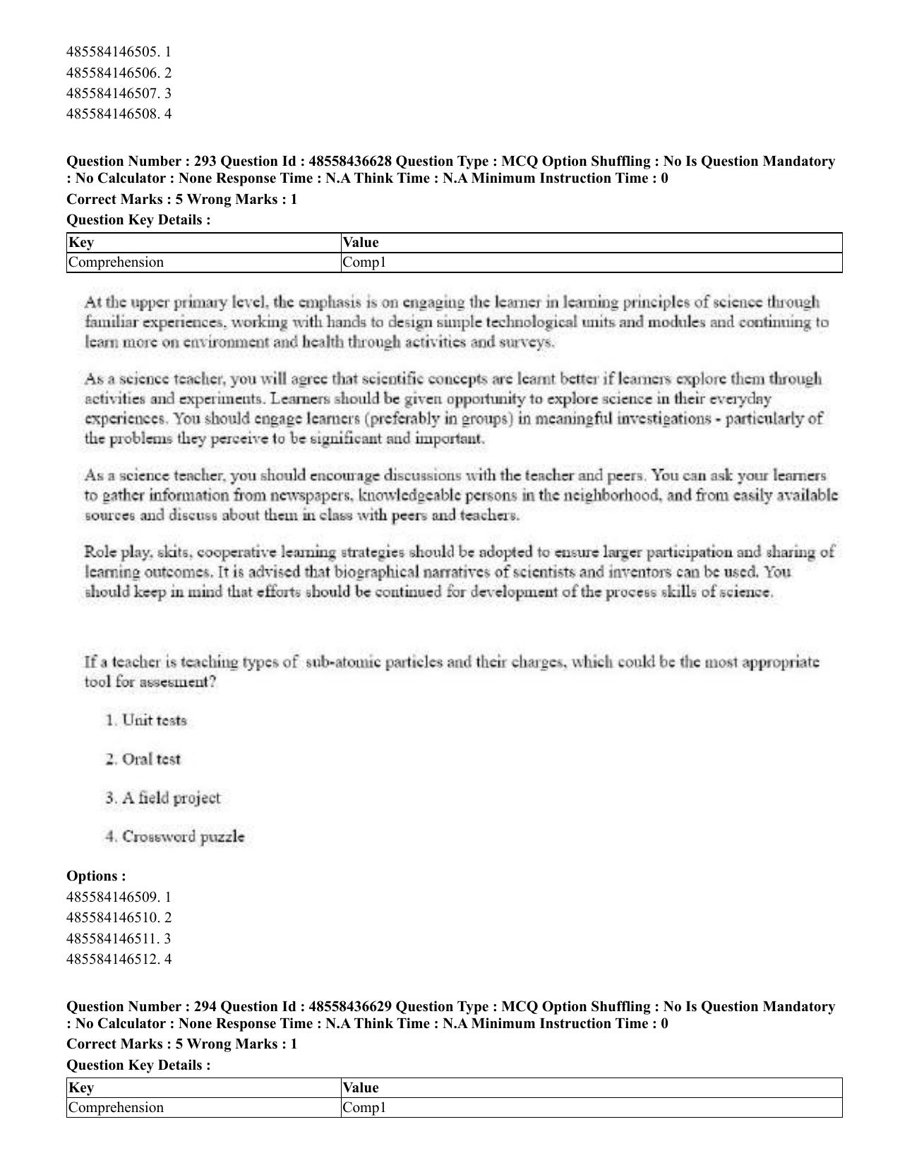 CUET 2023 English Tibetan Shift 3 Question Papers  - Page 223