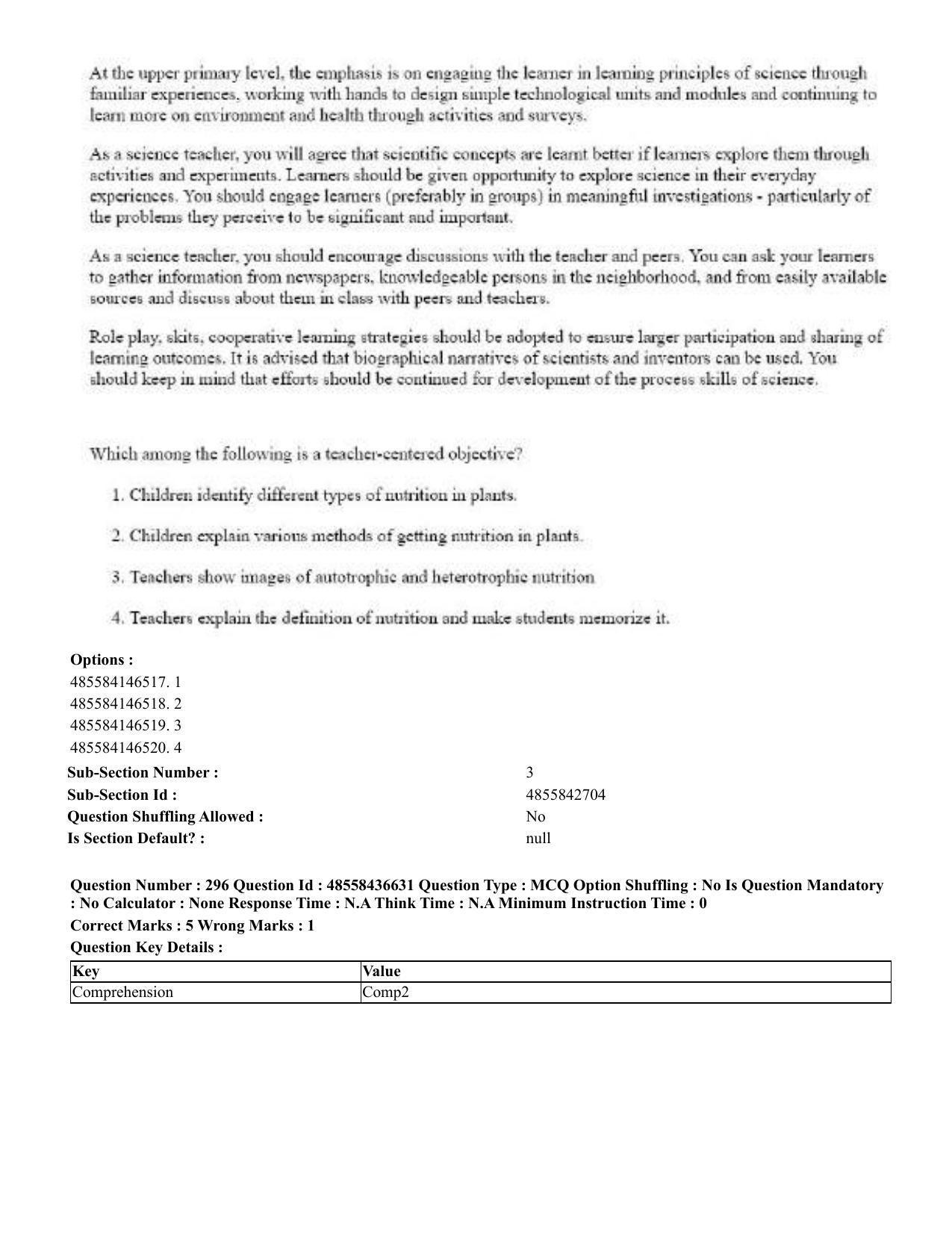 CUET 2023 English Tibetan Shift 3 Question Papers  - Page 225