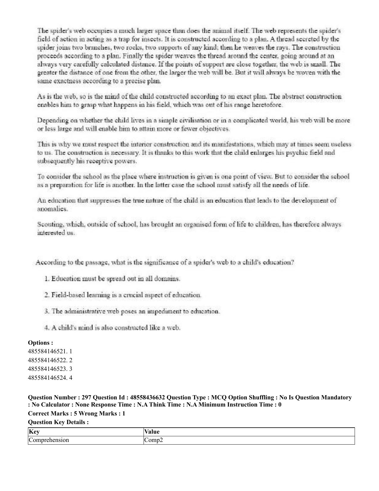 CUET 2023 English Tibetan Shift 3 Question Papers  - Page 226