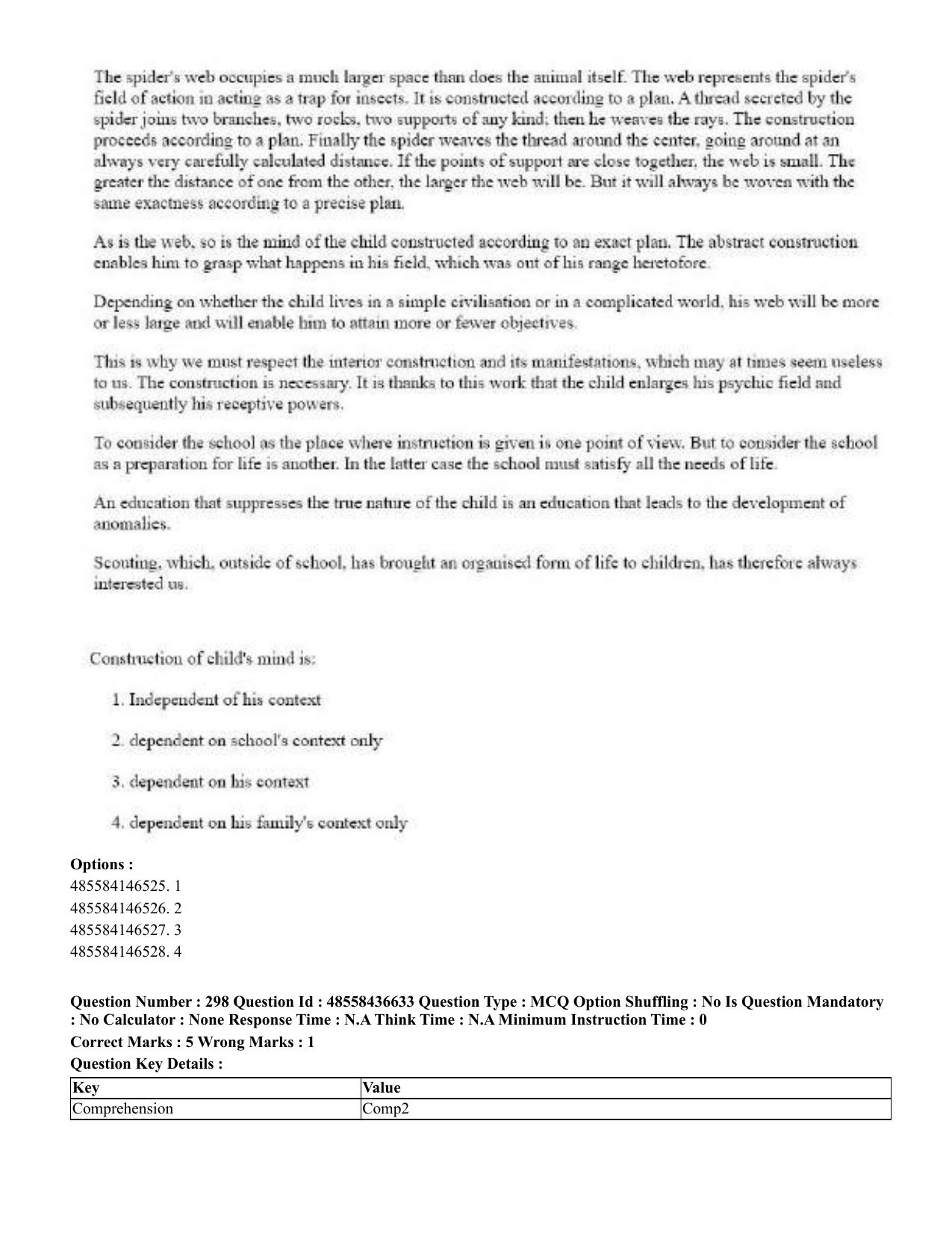CUET 2023 English Tibetan Shift 3 Question Papers  - Page 227