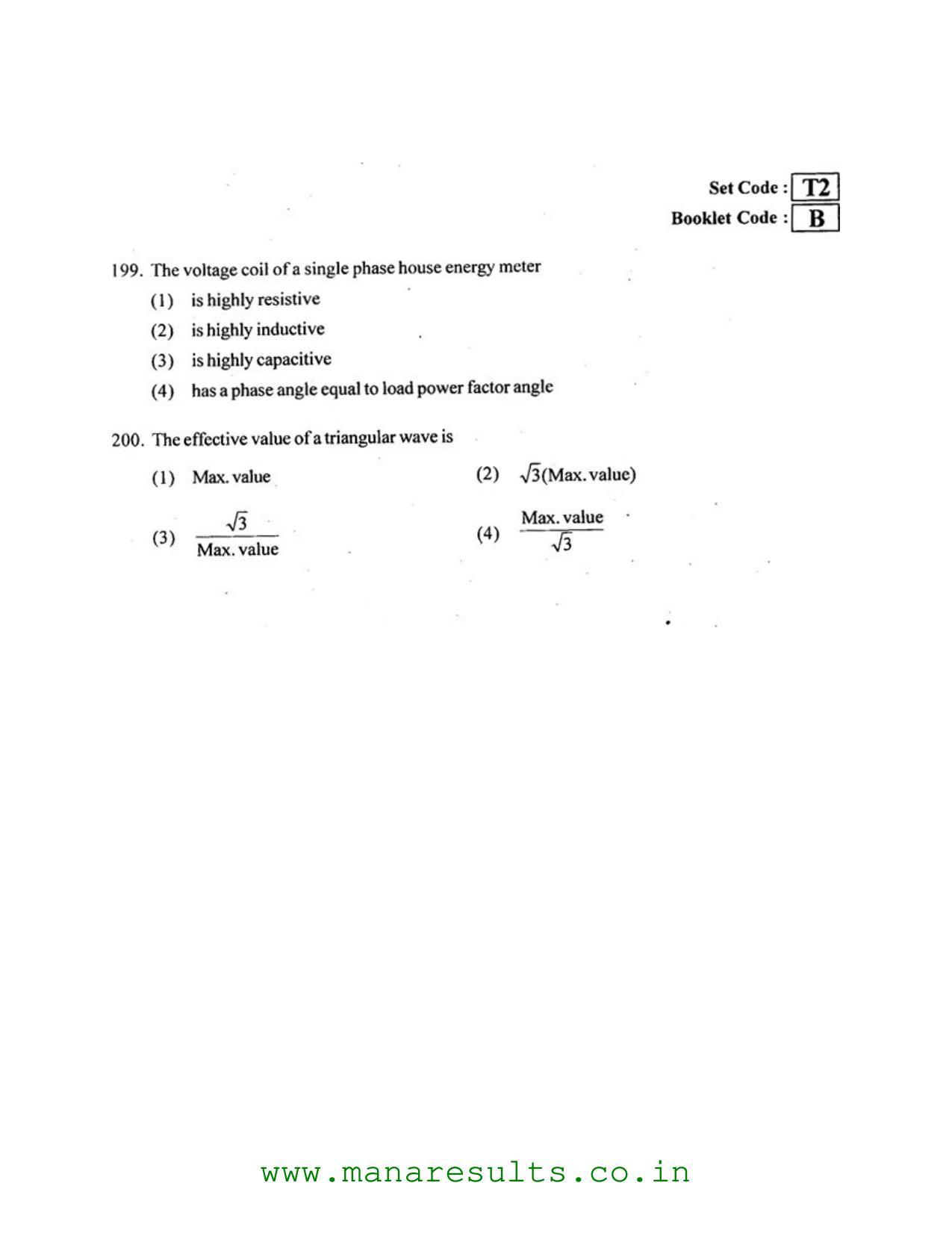 AP ECET 2016 Electrical and Electronics Engineering Old Previous Question Papers - Page 29