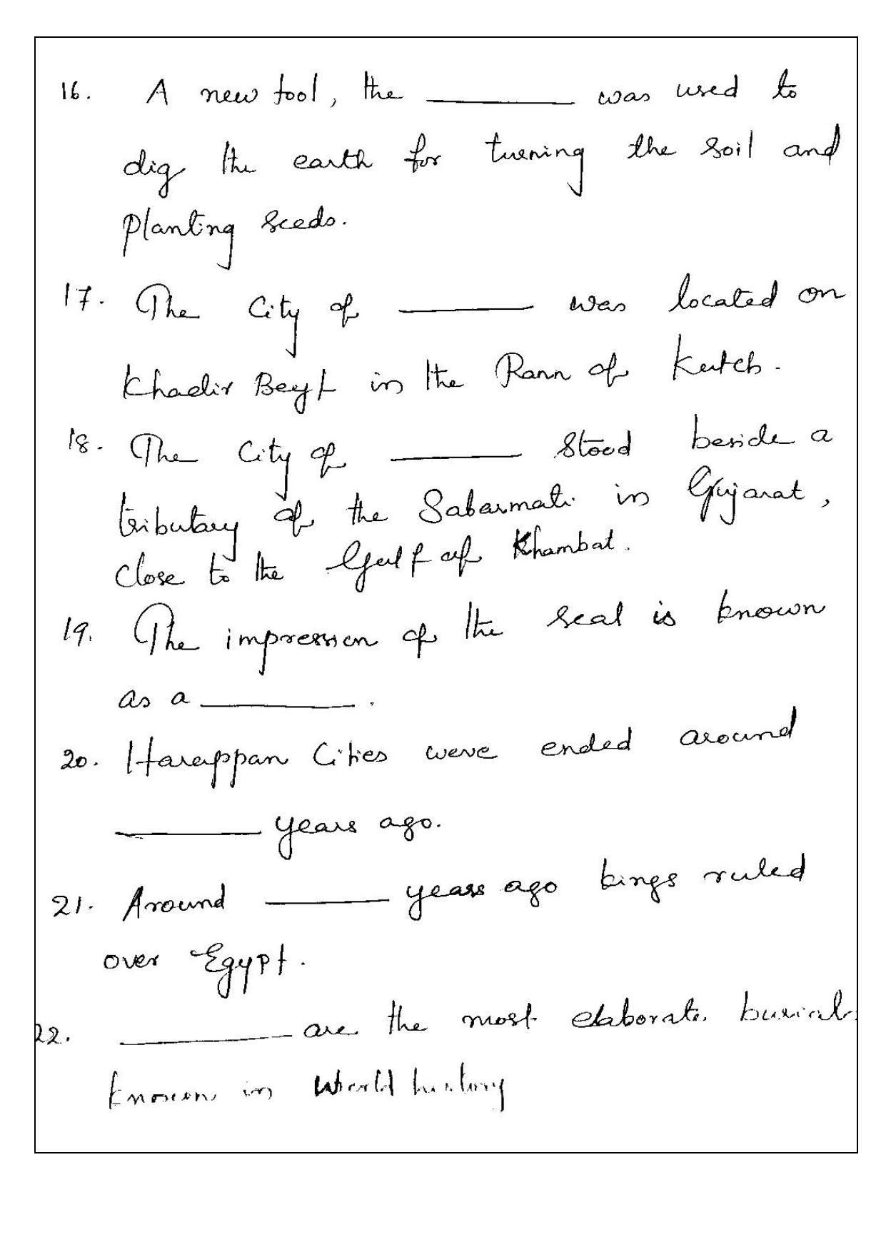 CBSE Worksheets for Class 6 Social Science In the Earliest Cities Assignment 2 - Page 3