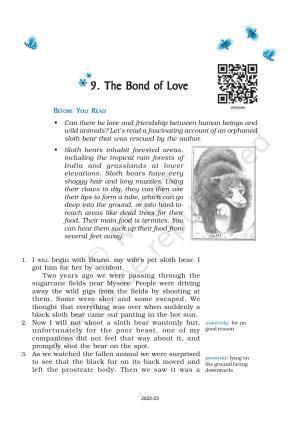 NCERT Book for Class 9 English Chapter 9 The Bond of Love