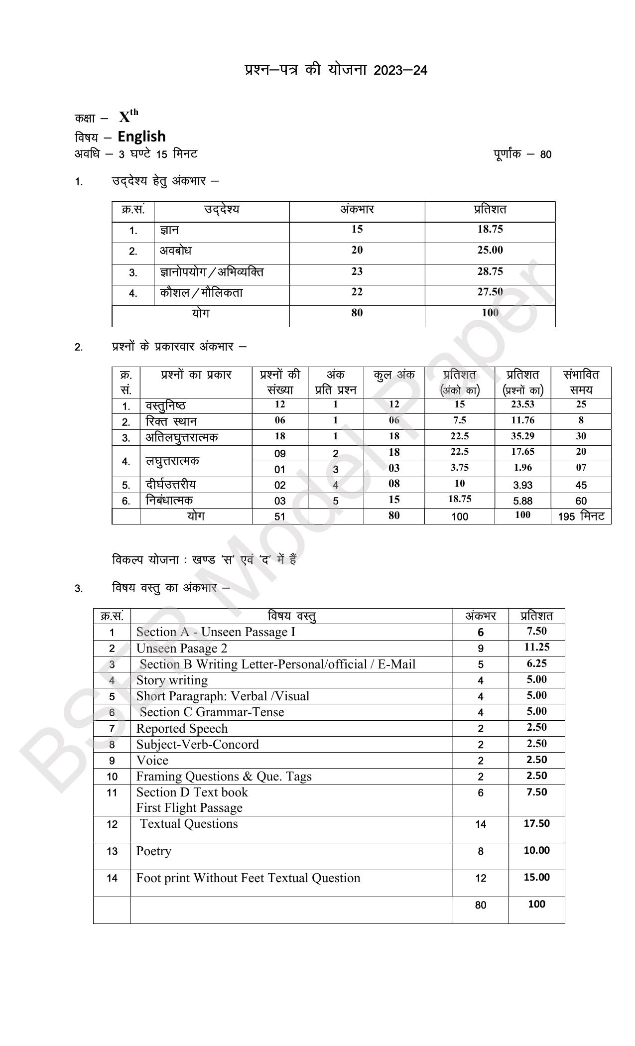 RBSE 2024 Secondary Model Question Paper - Page 12