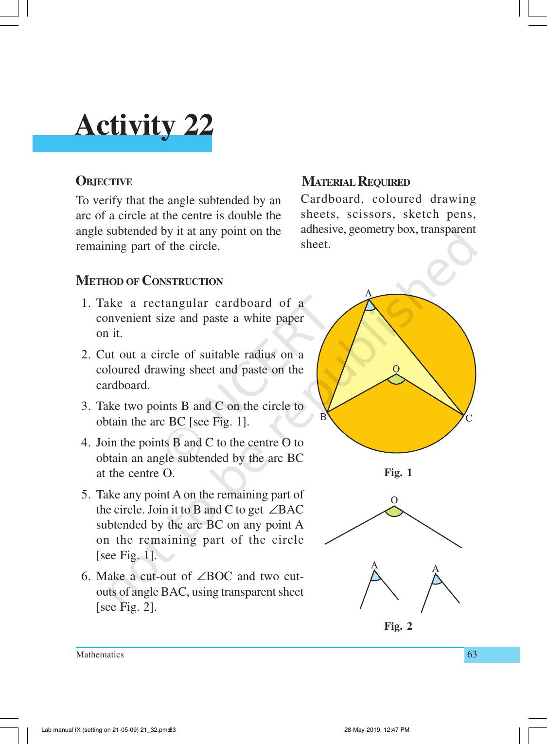 NCERT Laboratory Manuals for Class IX Mathematics - Activities for Class IX (21 to 34) - Page 4