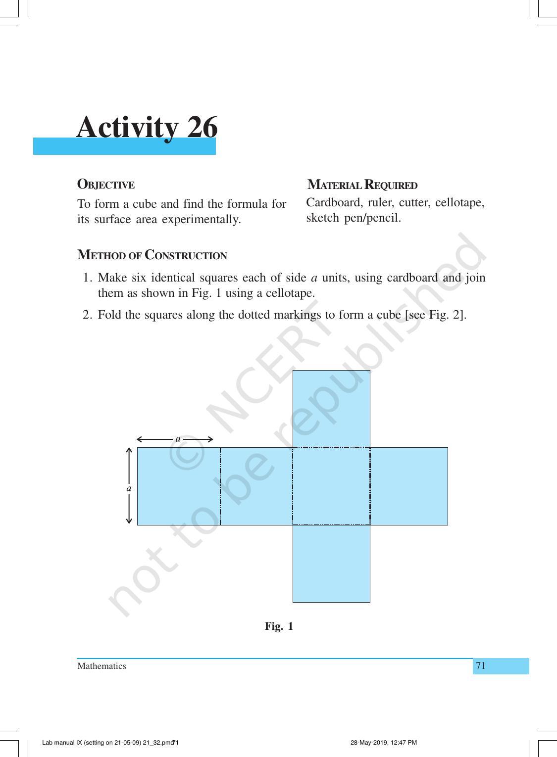 NCERT Laboratory Manuals for Class IX Mathematics - Activities for Class IX (21 to 34) - Page 12