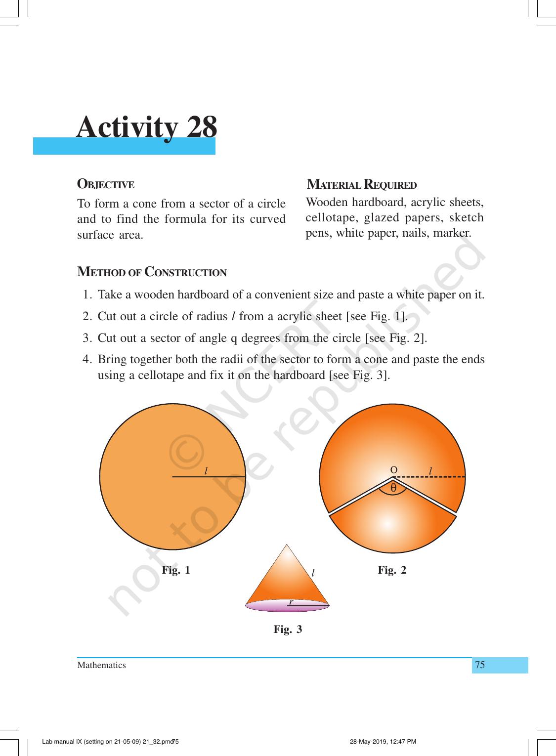 NCERT Laboratory Manuals for Class IX Mathematics - Activities for Class IX (21 to 34) - Page 16