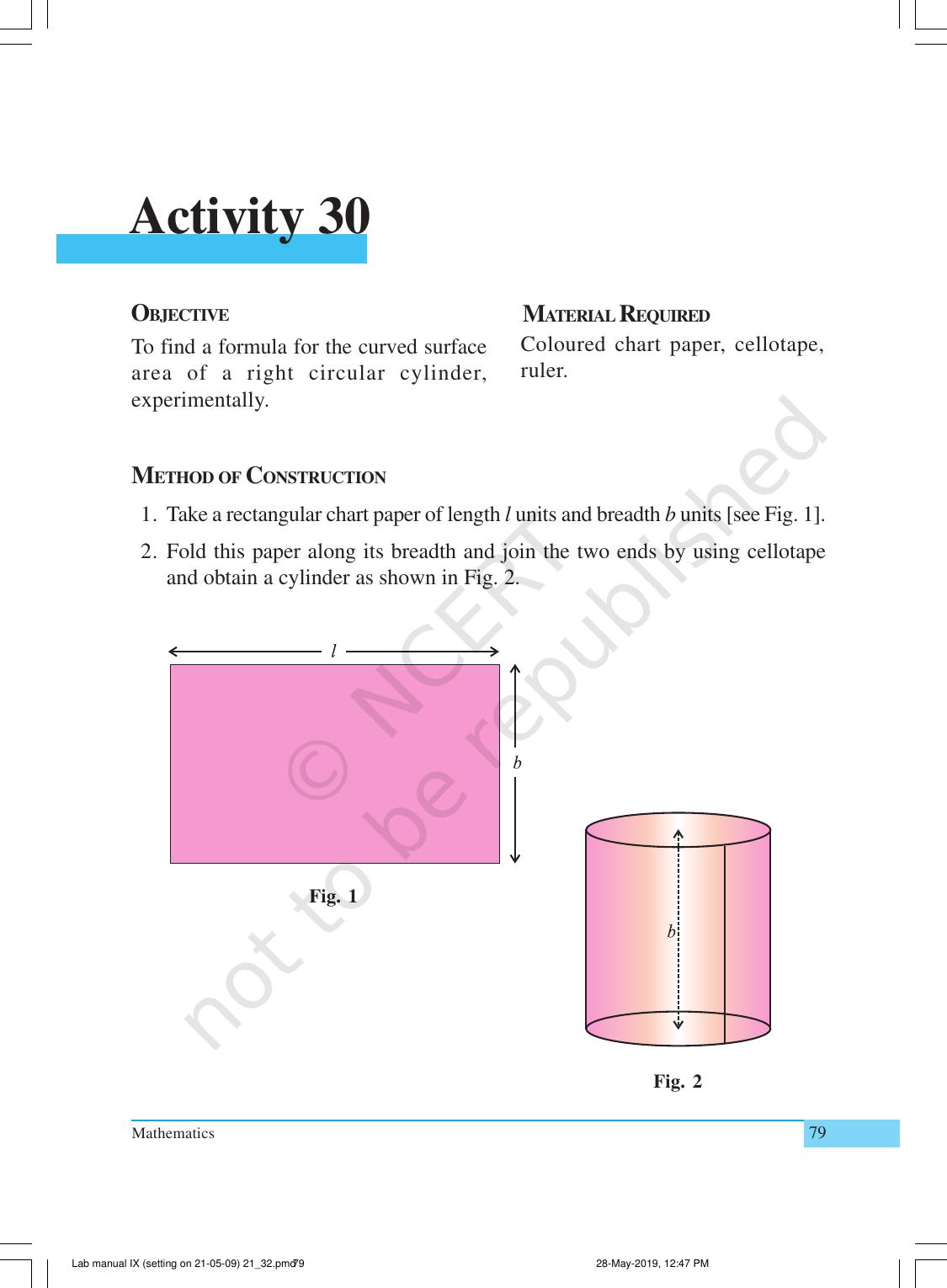 NCERT Laboratory Manuals for Class IX Mathematics - Activities for Class IX (21 to 34) - Page 20