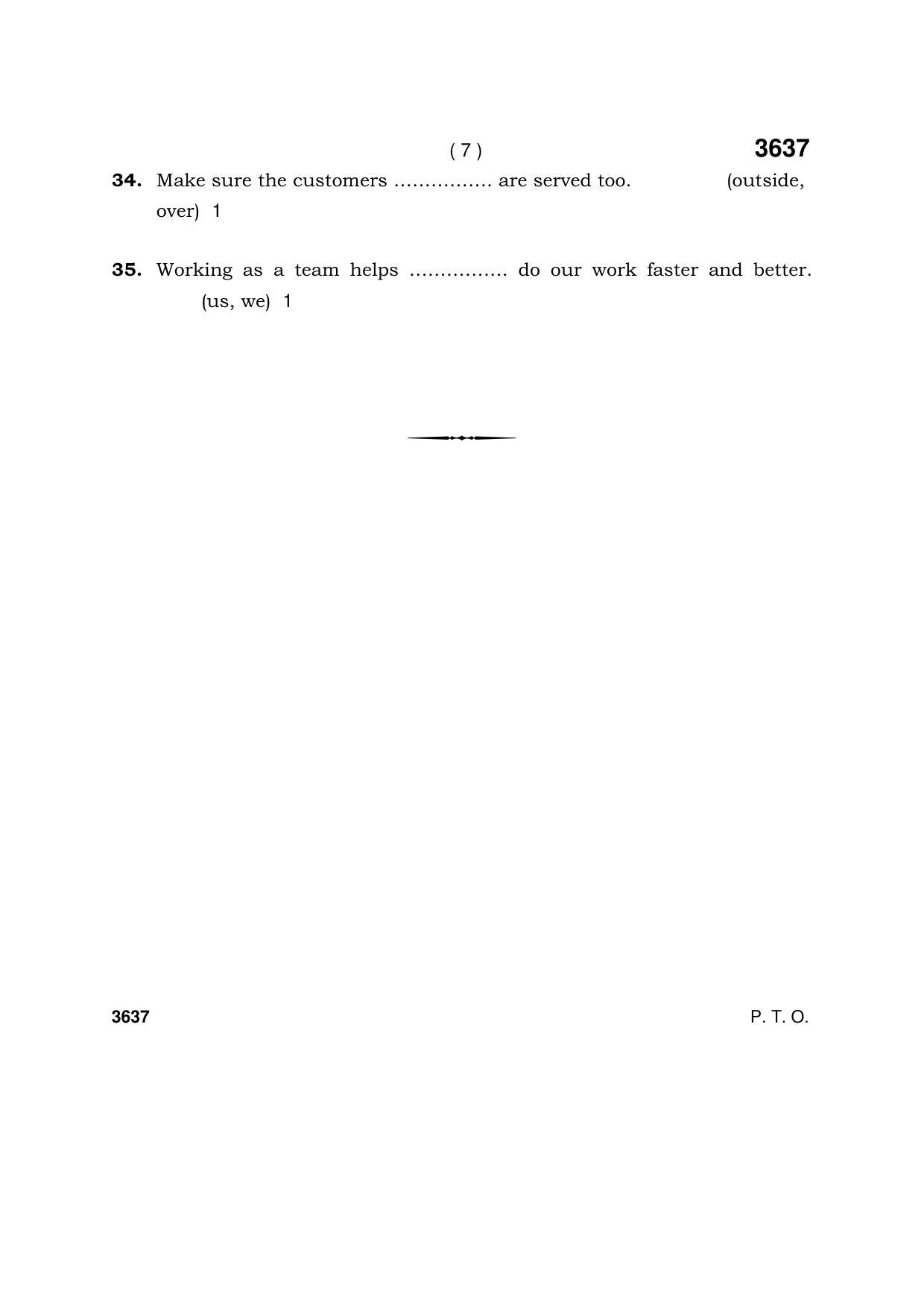 Haryana Board HBSE Class 12 IT & ITES 2018 Question Paper - Page 7
