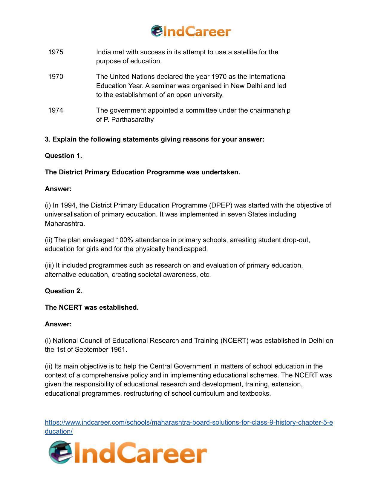 Maharashtra Board Solutions for Class 9- History: Chapter 5- Education - Page 5