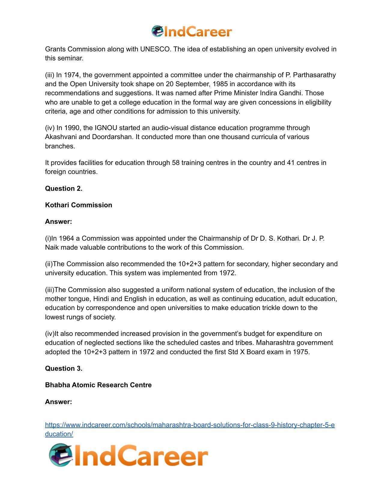 Maharashtra Board Solutions for Class 9- History: Chapter 5- Education - Page 7