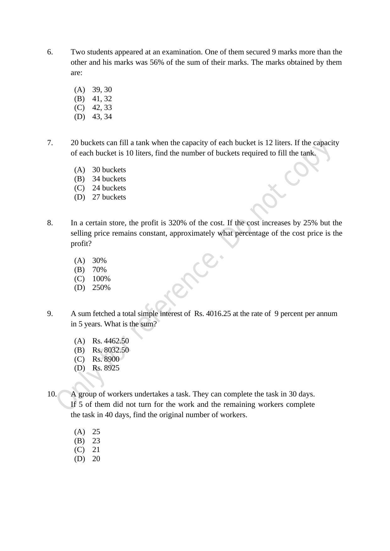 CUSAT CAT 2021 M.Voc Technology And Management Question Paper - Page 2
