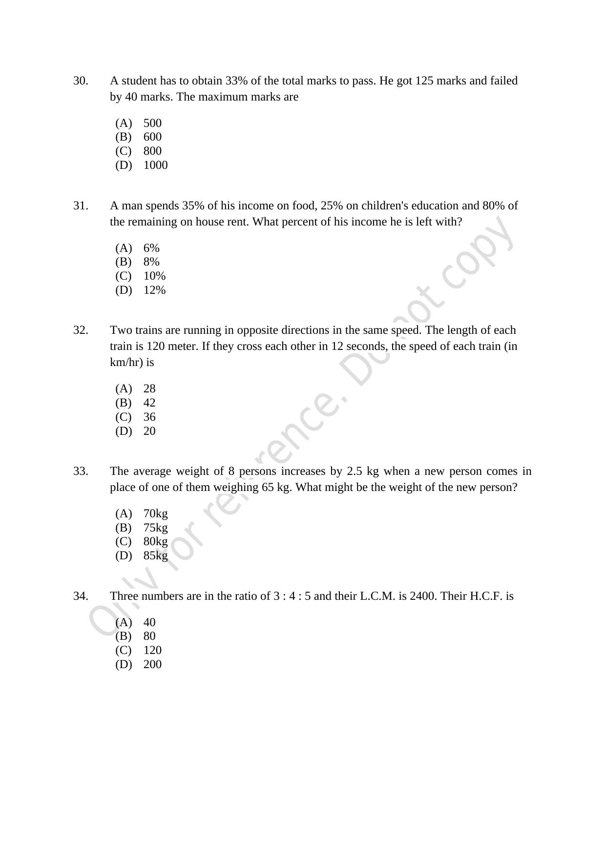 CUSAT CAT 2021 M.Voc Technology And Management Question Paper - Page 7