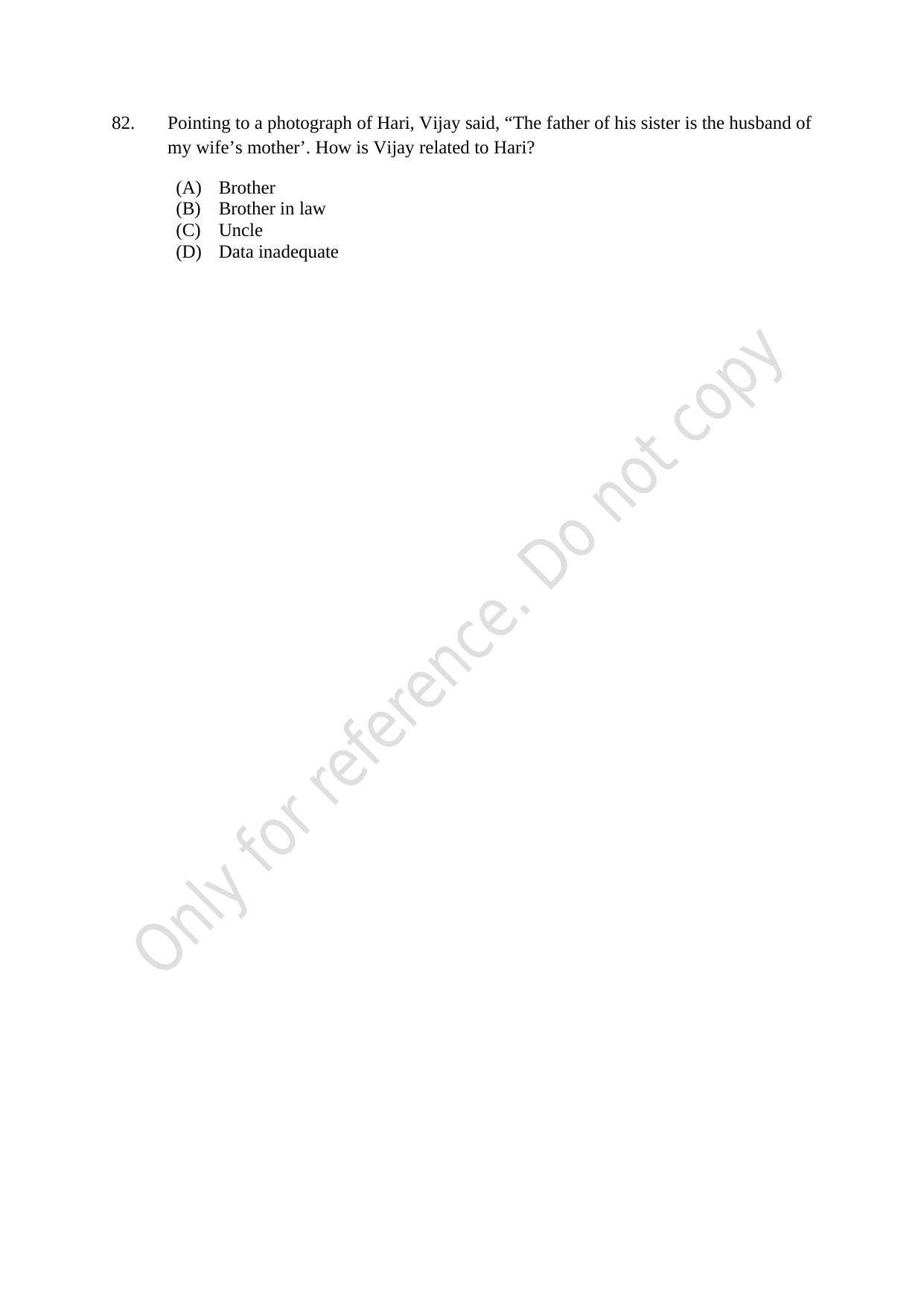 CUSAT CAT 2021 M.Voc Technology And Management Question Paper - Page 20