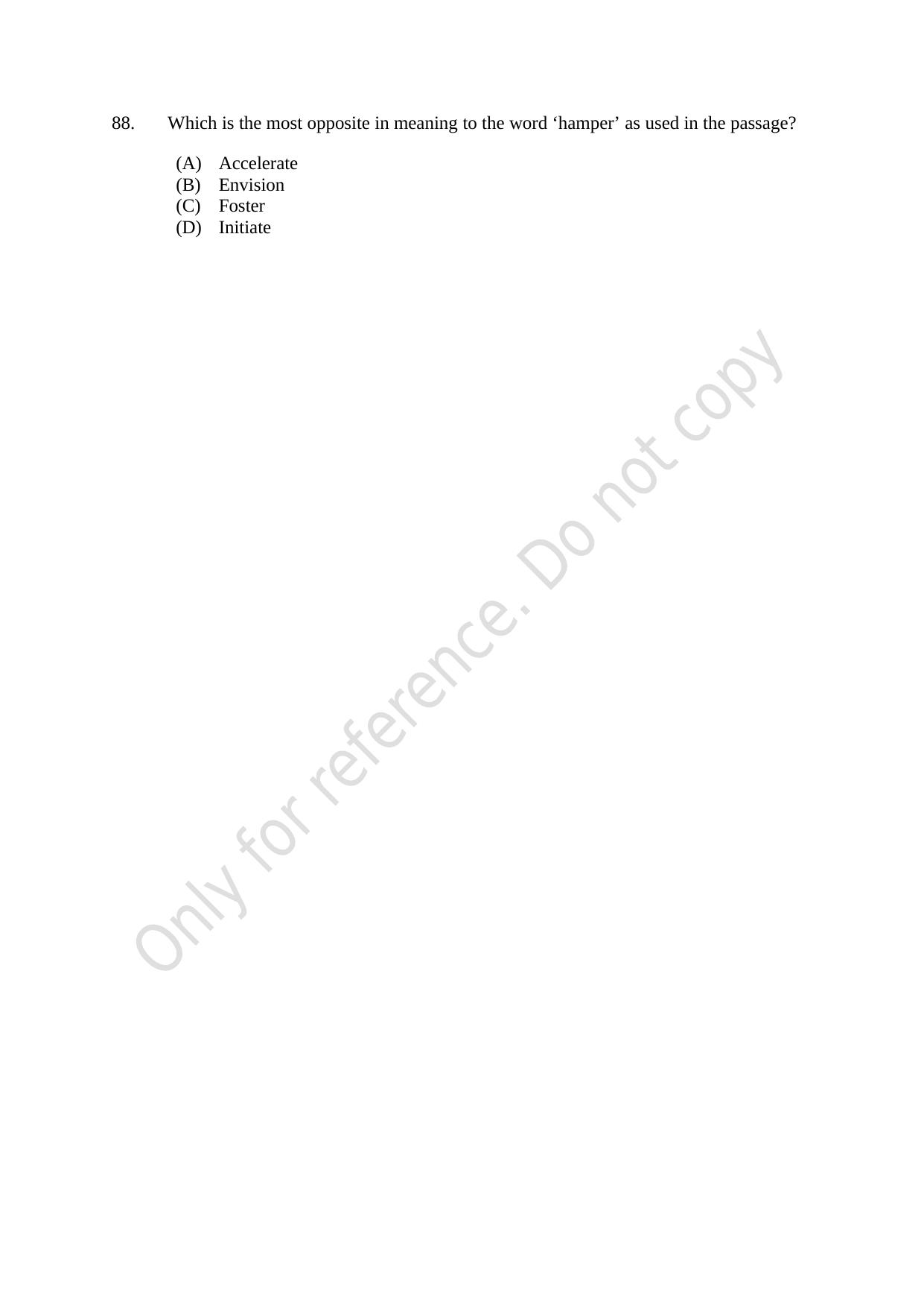 CUSAT CAT 2021 M.Voc Technology And Management Question Paper - Page 23