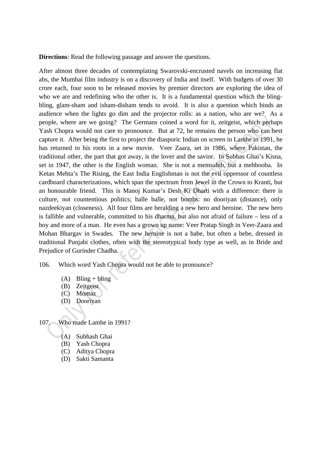 CUSAT CAT 2021 M.Voc Technology And Management Question Paper - Page 28